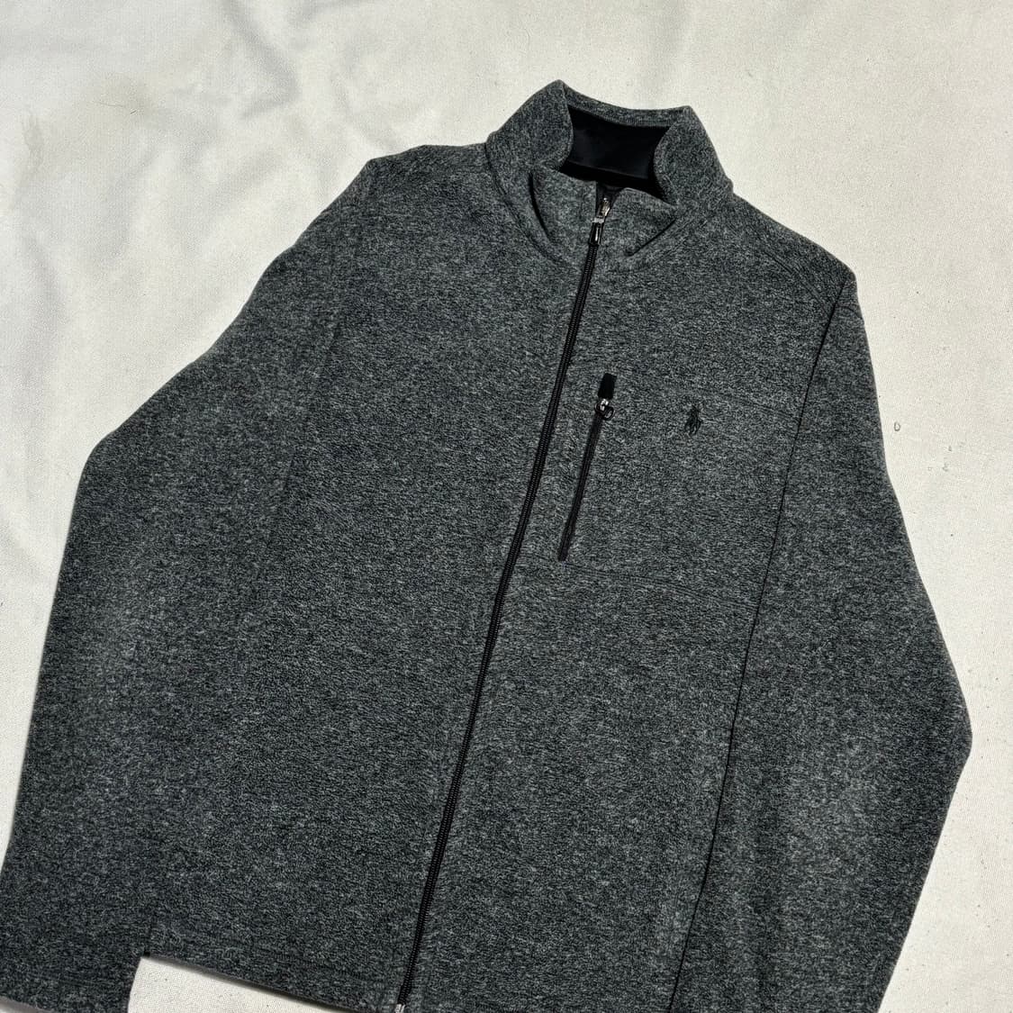 M 폴로랄프로렌 블랙 포니 챠콜 플리스 자켓 상품이미지1