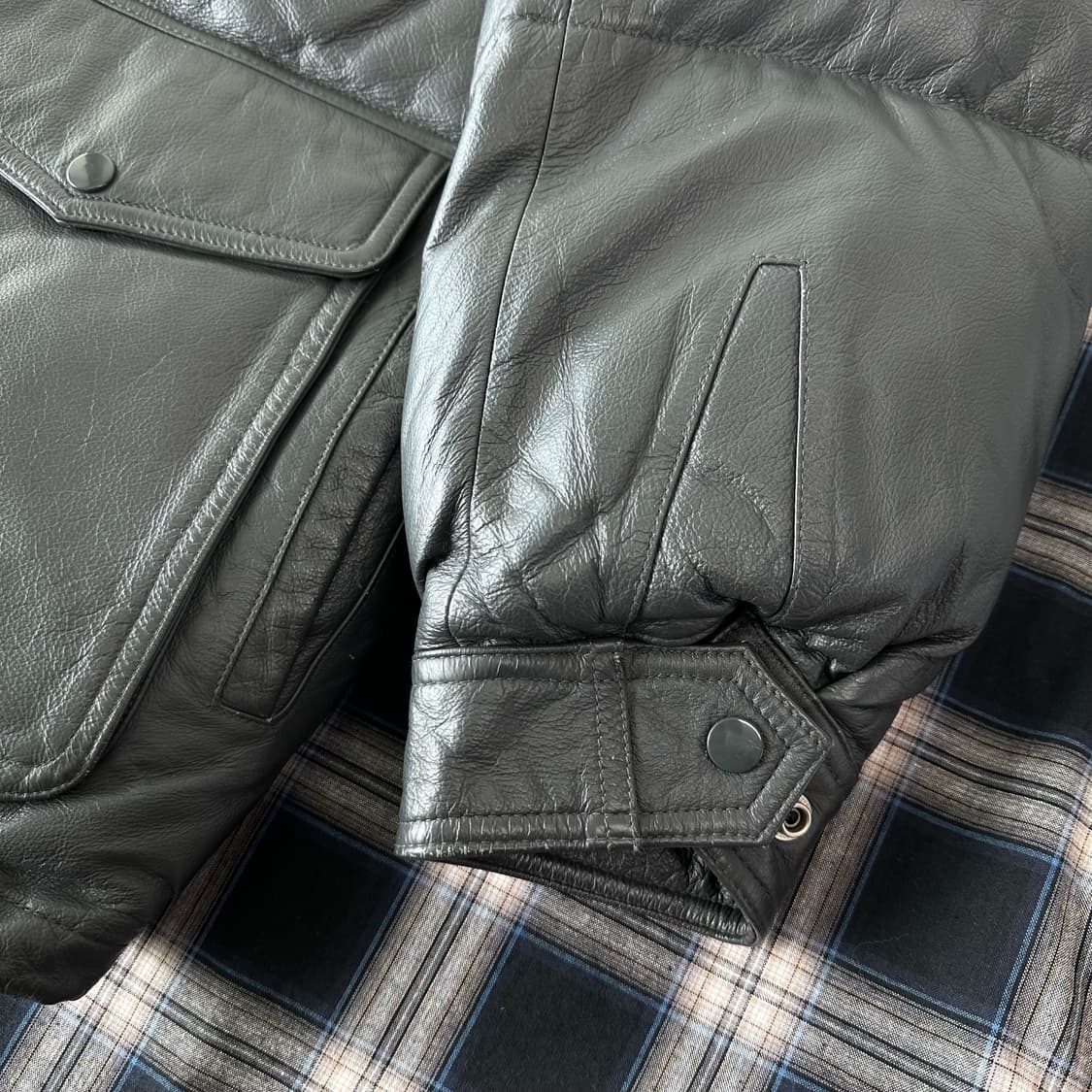 Morgan productions USA 레더패딩 상품이미지3