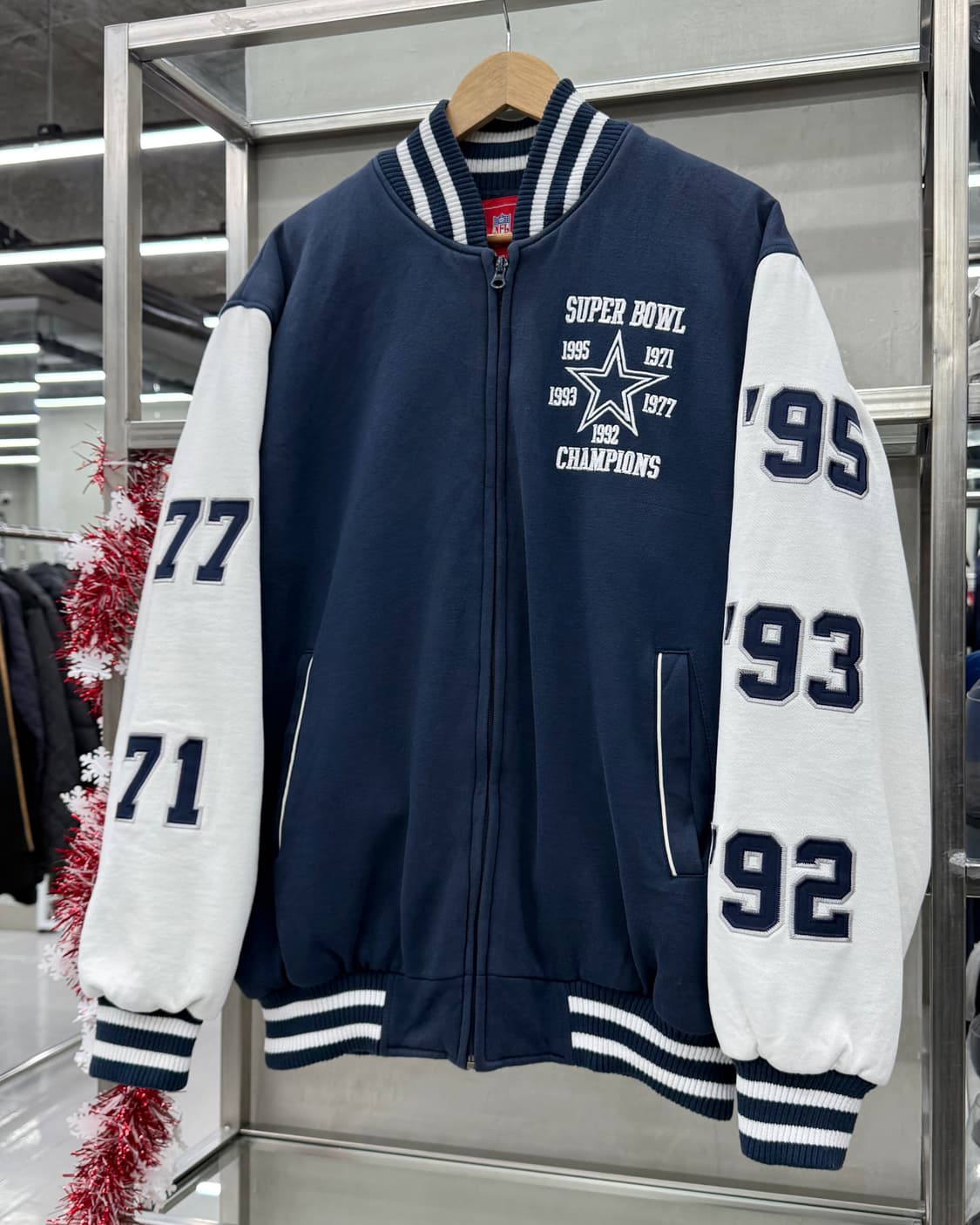 NFL 00s CowBoys 슈퍼볼 챔피언 스웻 스타디움 점퍼 상품이미지5