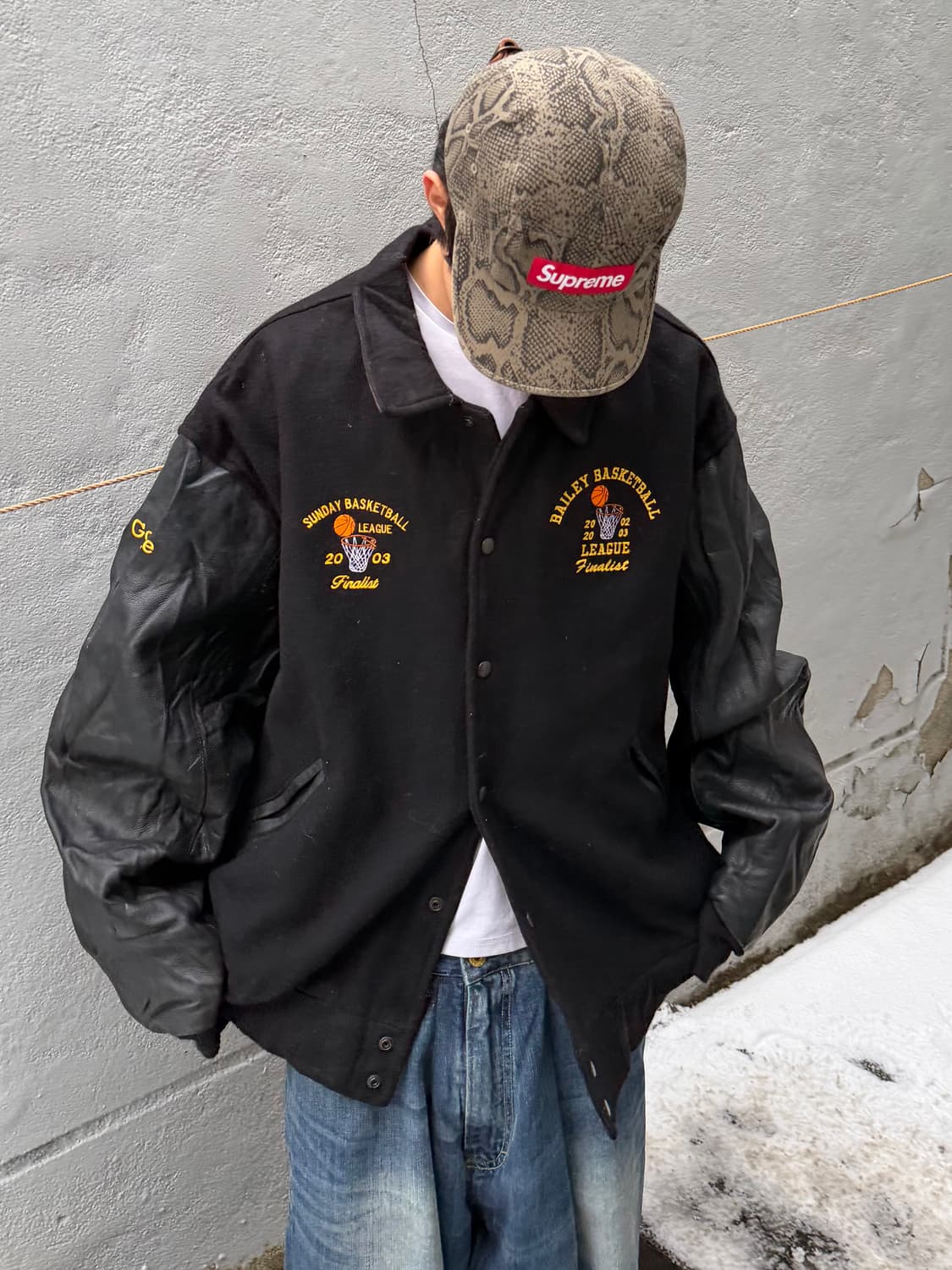 빈티지 바시티 자켓 상품이미지3