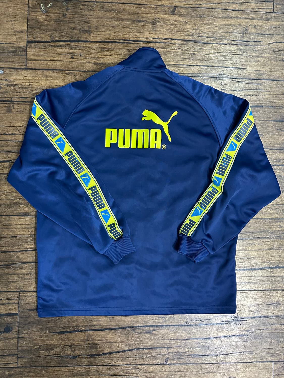 푸마 네이비 트랙 자켓 S 일본제품 올드스쿨 일본판 상품이미지6