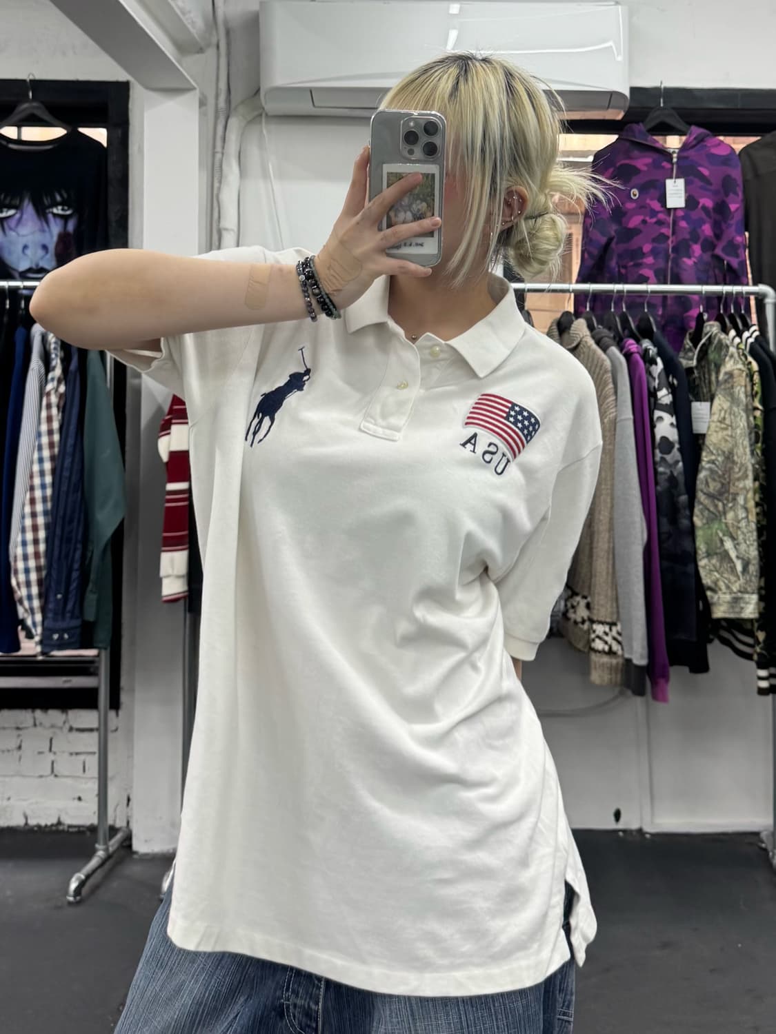 폴로 랄프로렌 USA 성조기 PK 티셔츠 상품이미지3