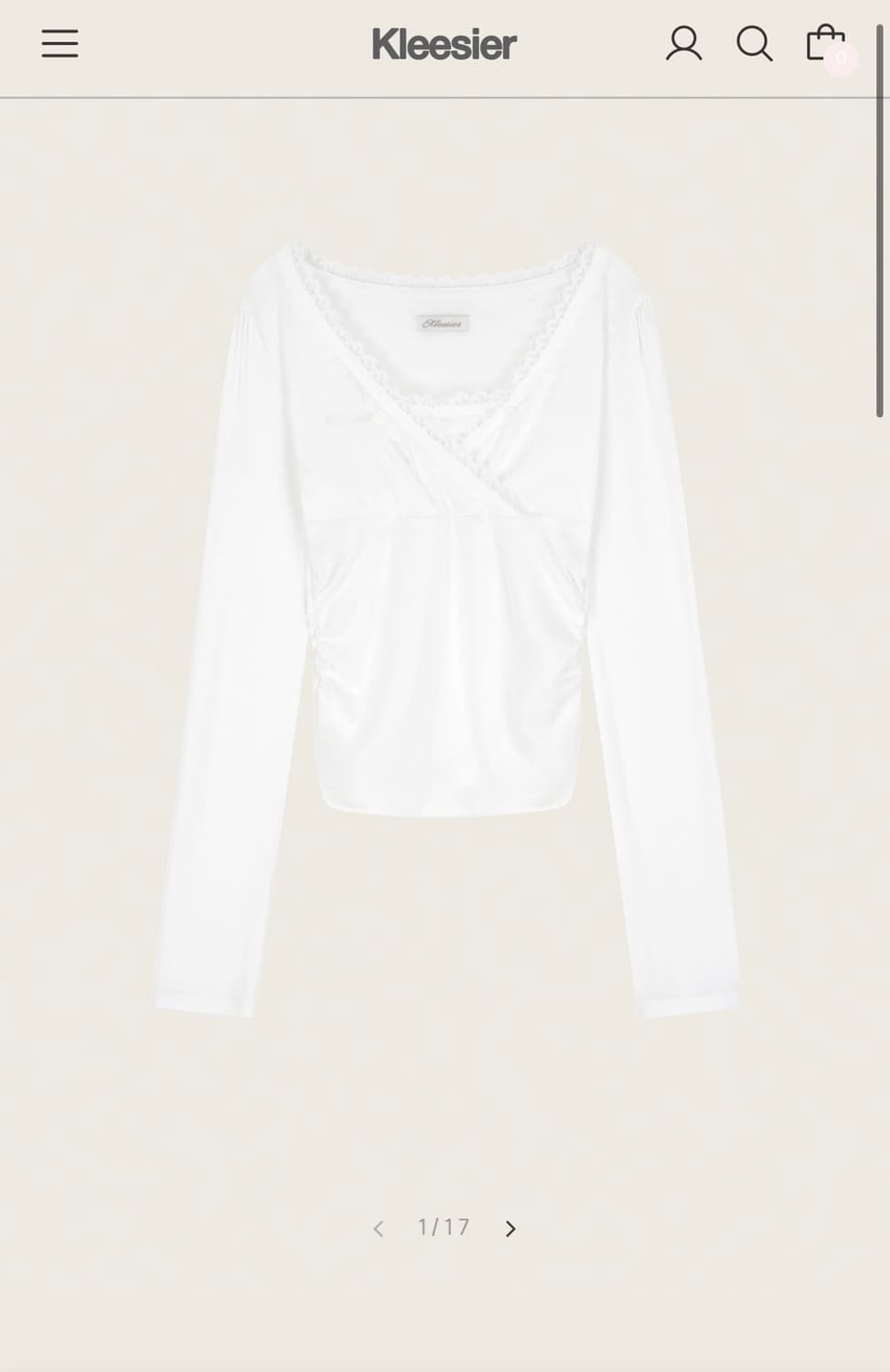 클리시어 비비안 발렛 레이스 티셔츠   상품이미지1