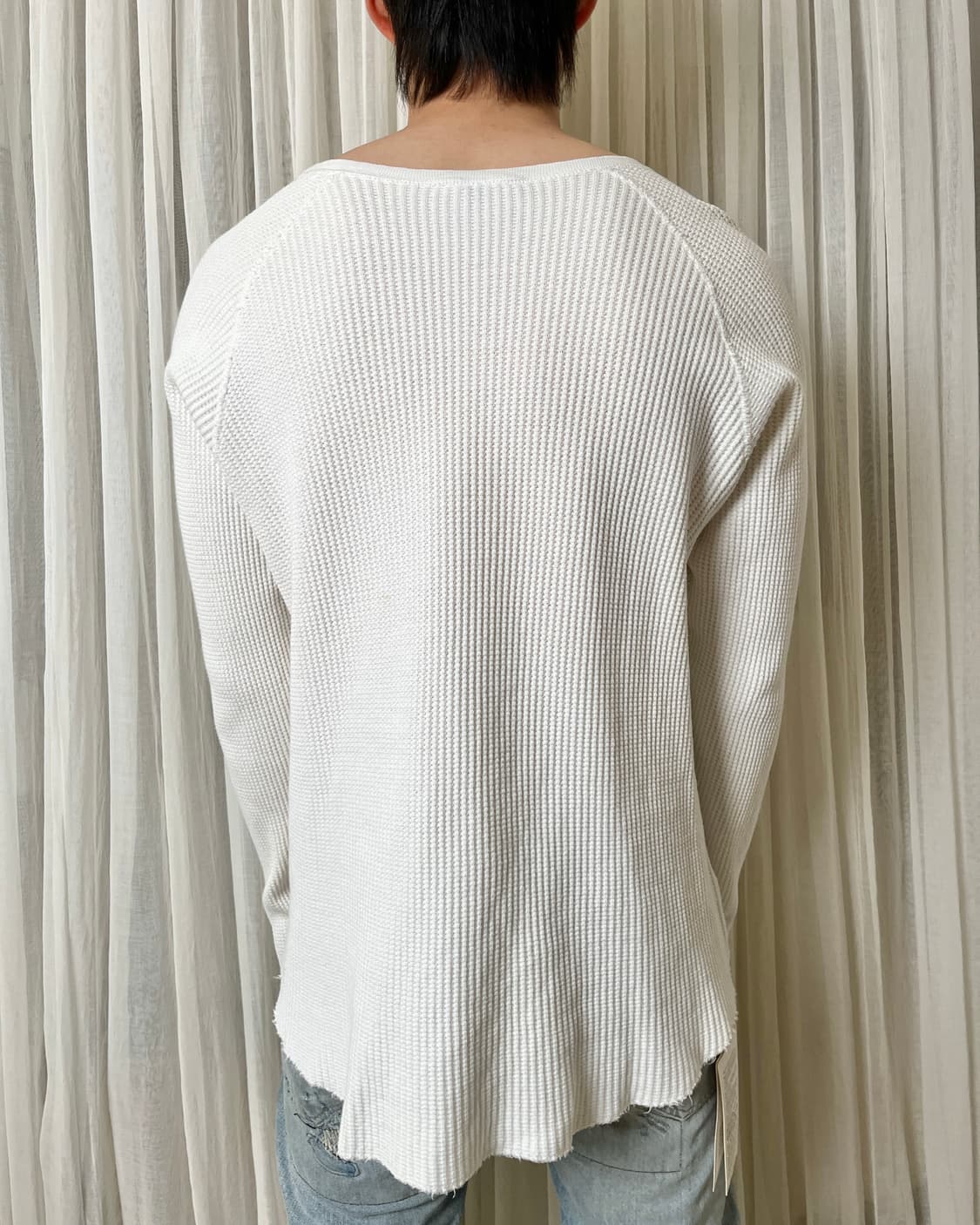 언유즈드 핑거홀 써멀 롱슬리브 티셔츠 unused 와플티 상품이미지2