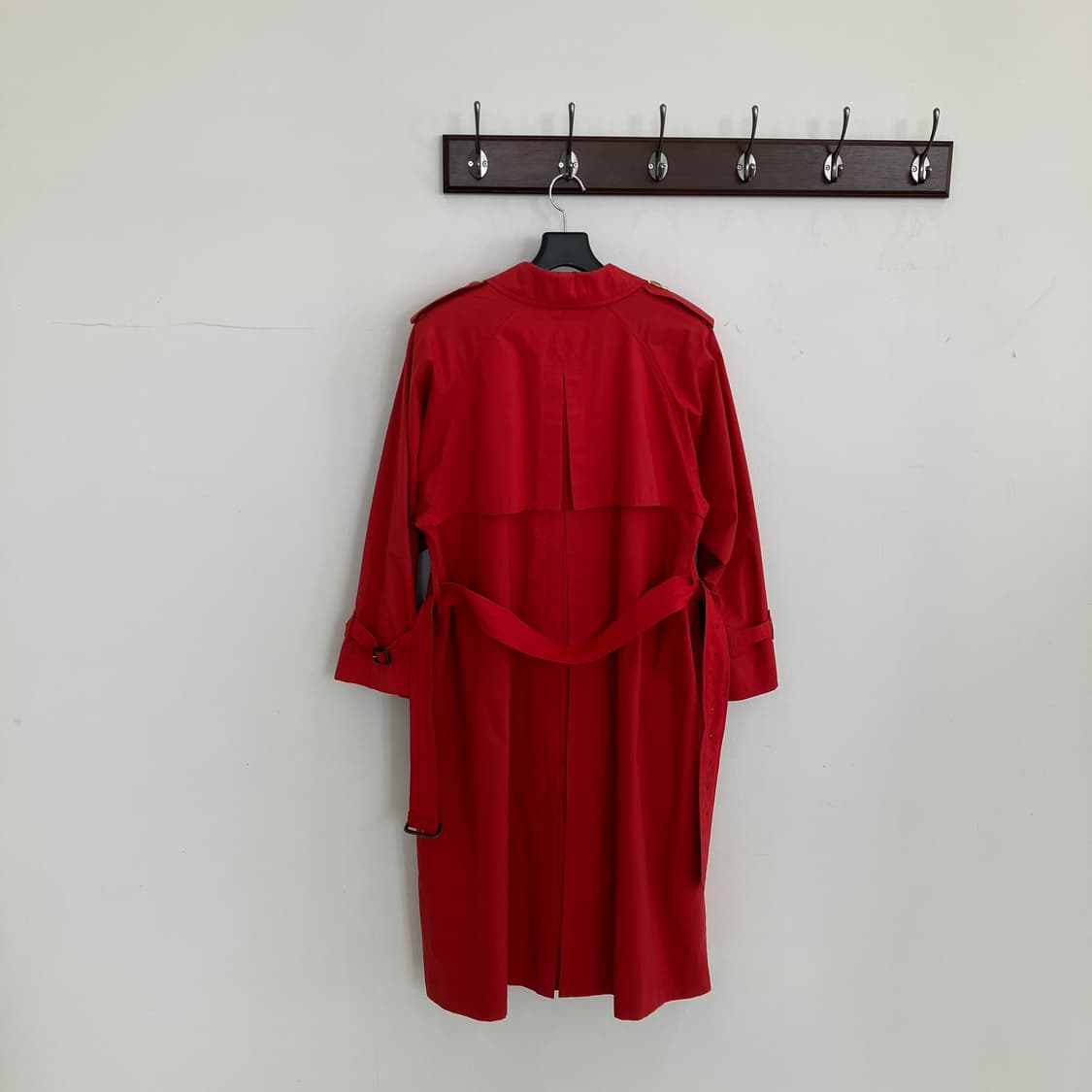 버버리 레드 트렌치 코트 상품이미지6