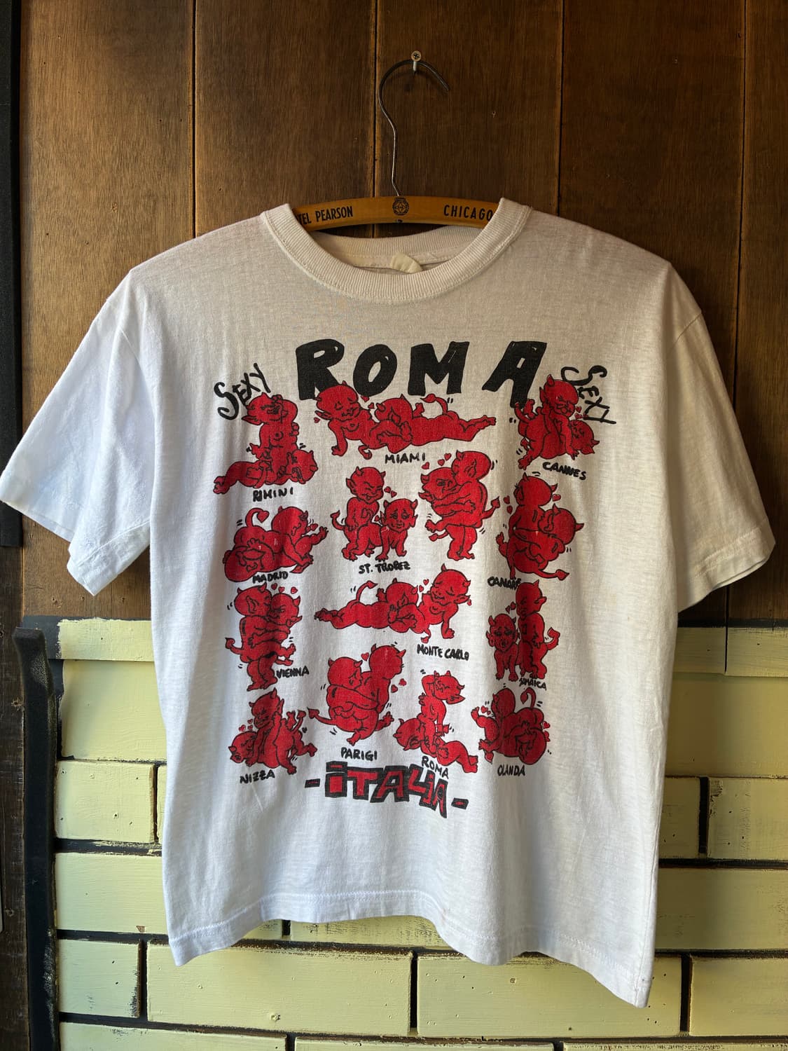 80~ 90s Sexy Devil Graphic T-shirt 상품이미지1