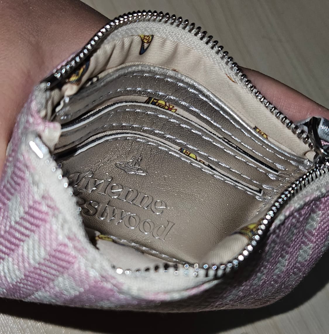 비비안웨스트우드 지갑/코튼 핑크 체크 빈티지 상품이미지9