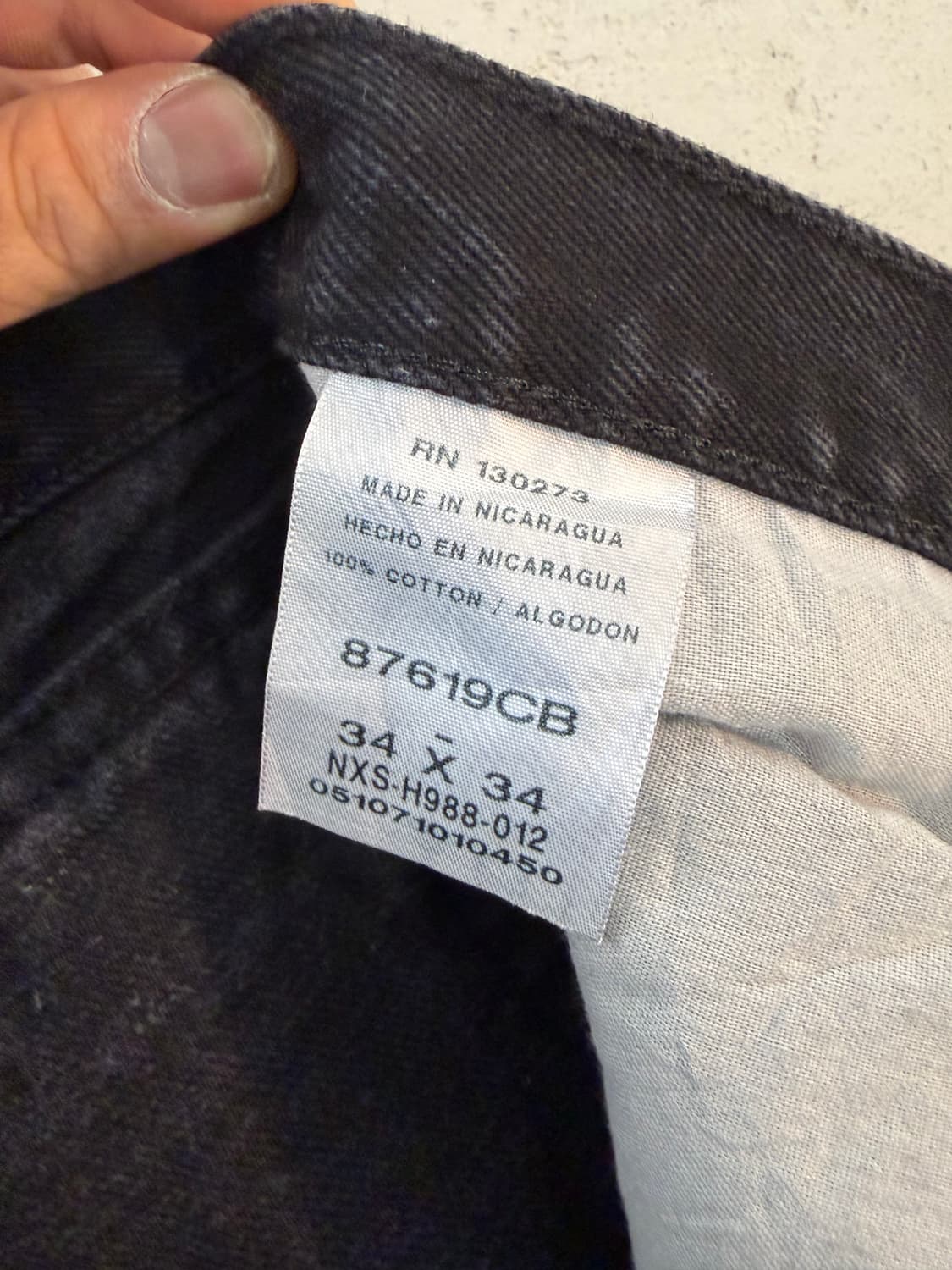 Rustler 블랙 데님 팬츠 34x34 상품이미지4