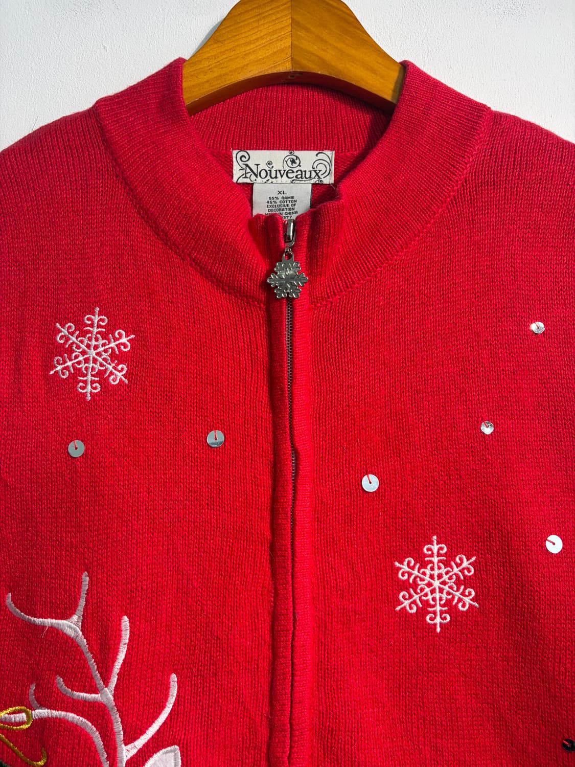 U.S.A. 크리스마스 라미&코튼 어글리니트 베스트 XL어글리스웨터 상품이미지3