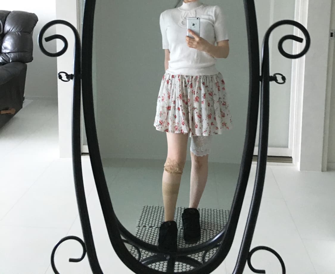 vintage floral mini skirt 상품이미지2