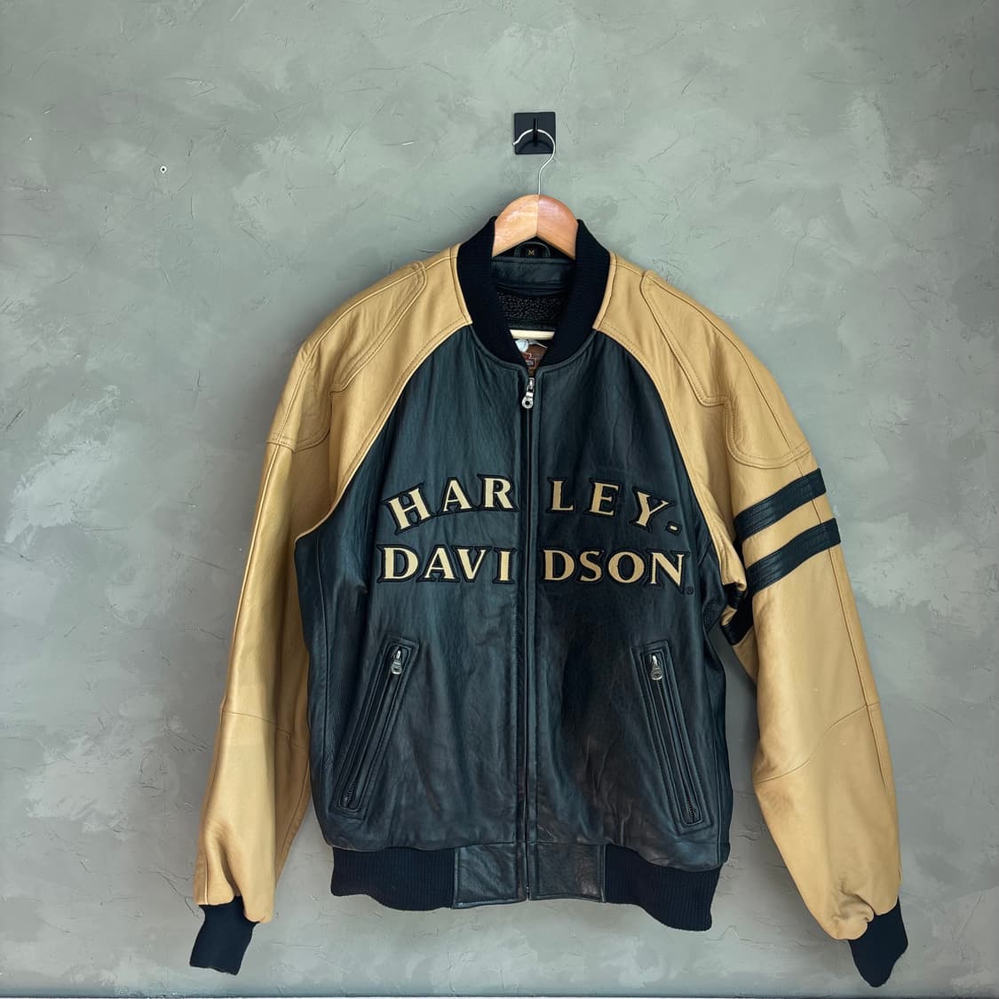 할리 데이비슨 봄버 레더자켓 상품이미지1