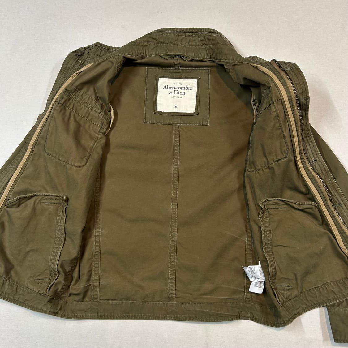 XL) 아베크롬비 올리브 그린 사파리 자켓 상품이미지5