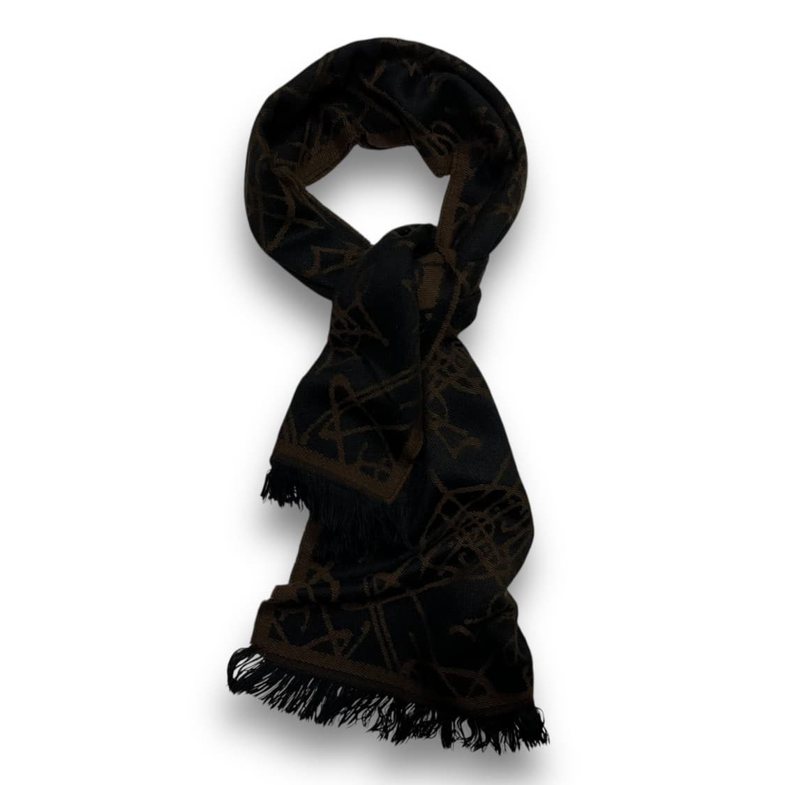 비비안 웨스트우드 ORB 오브 패턴 빈티지 머플러 상품이미지1