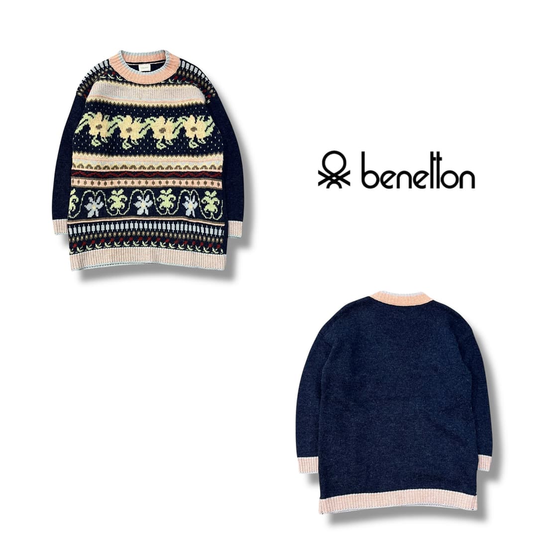  베네통 에스닉 울 니트 y13894 상품이미지1