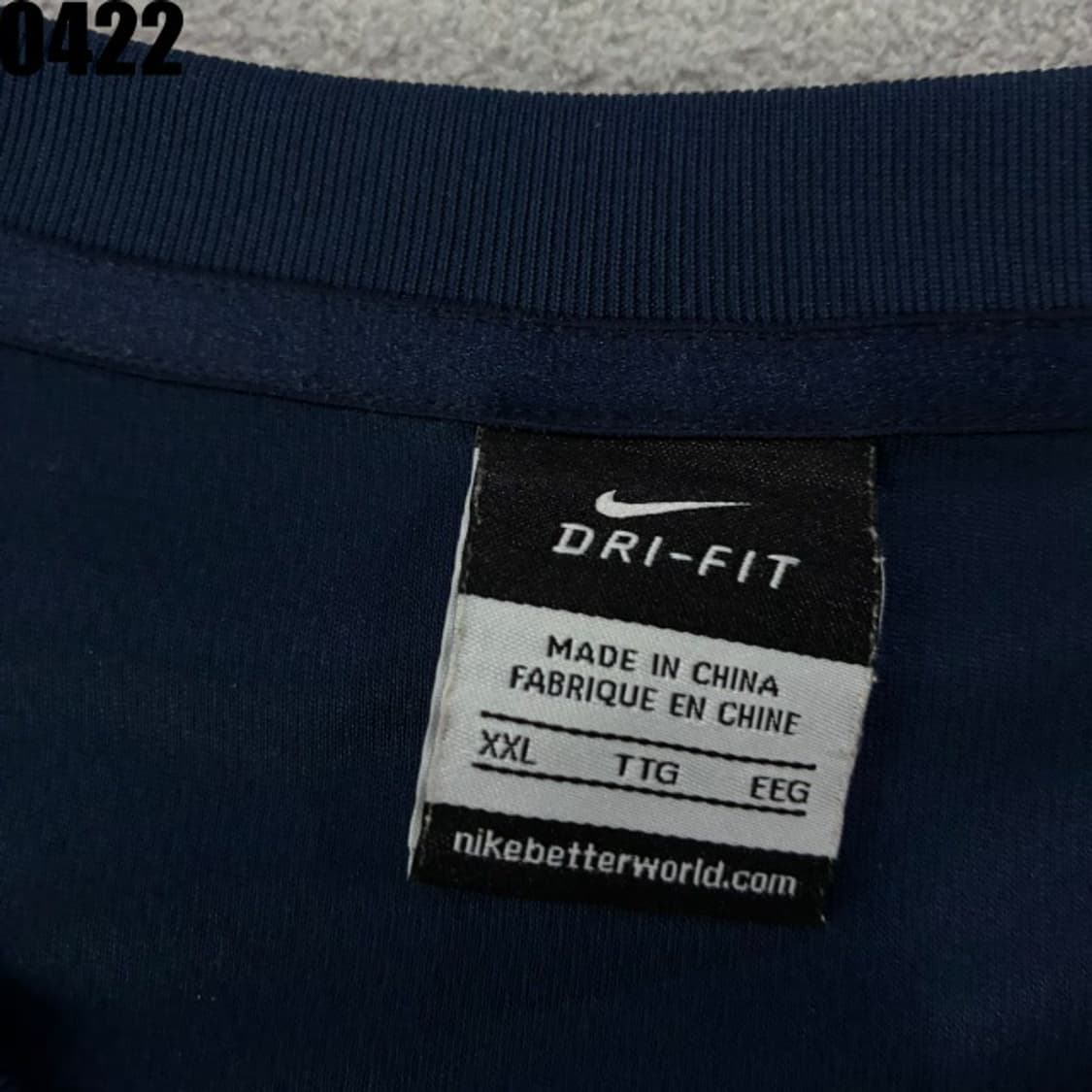 나이키 긴팔 티셔츠 네이비/옐로우 2XL 상품이미지2