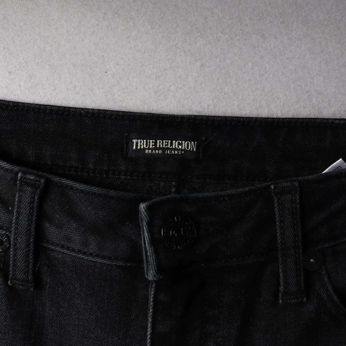 트루릴리젼 블랙 컷팅 데님 팬츠 27 상품이미지6