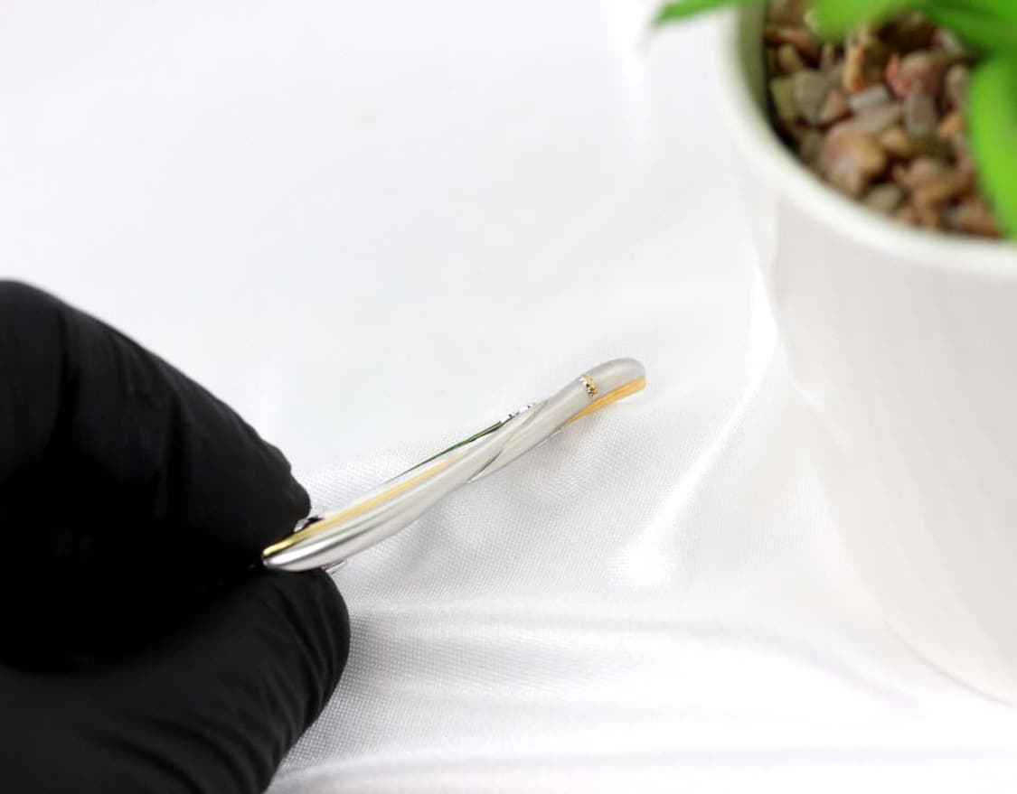 입생로랑 A+등급 5.4cm 남자 명품 넥타이핀 빈티지 상품이미지4