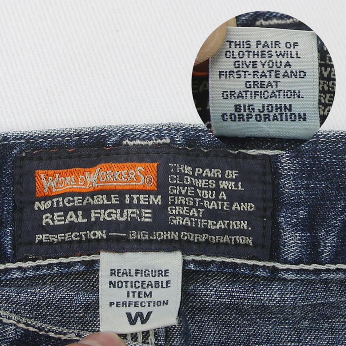 (착용컷) BIG JOHN 데님 카펜터 반바지 (32) 상품이미지7