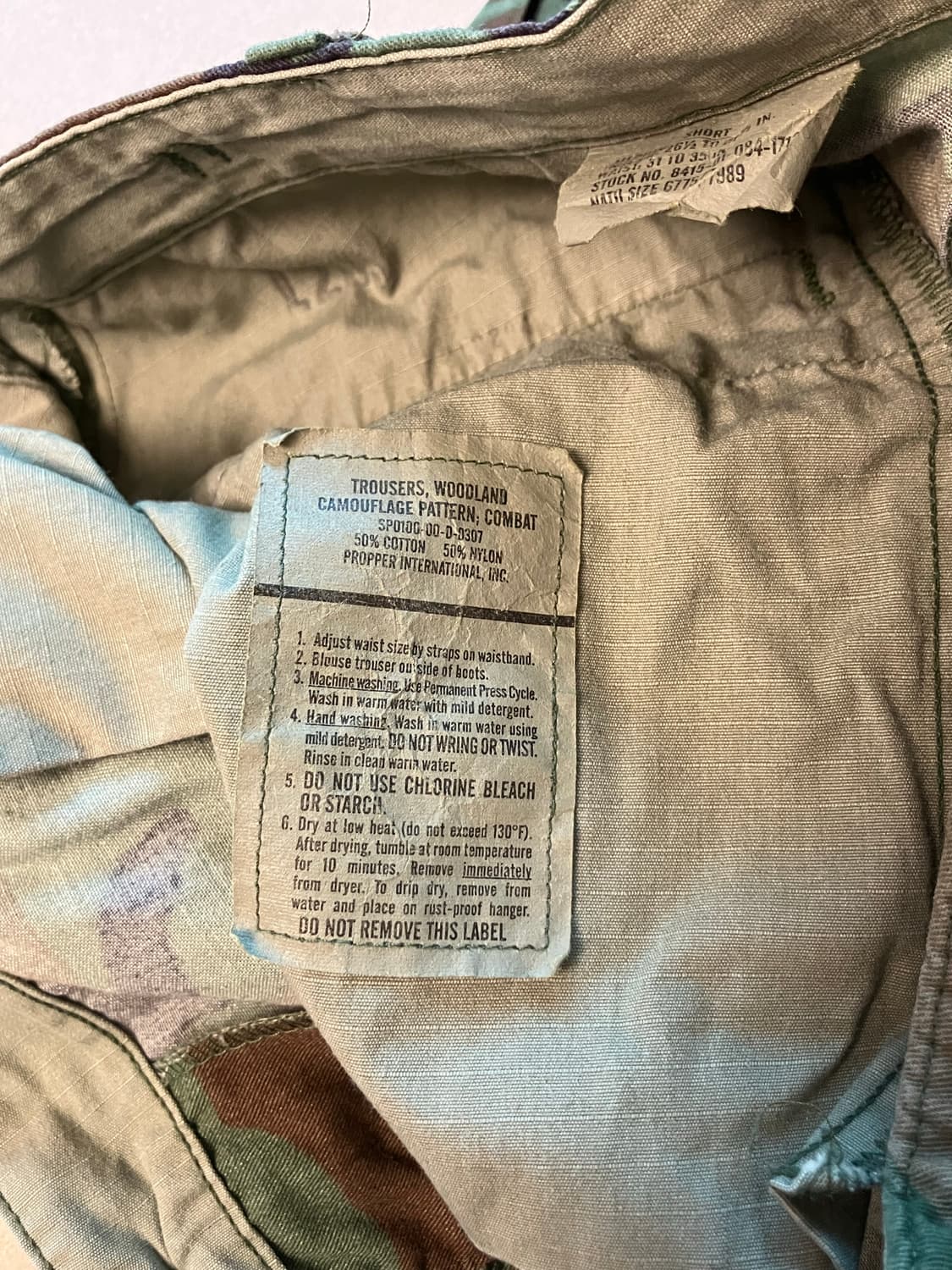 90s woodland camo bdu pants 상품이미지6