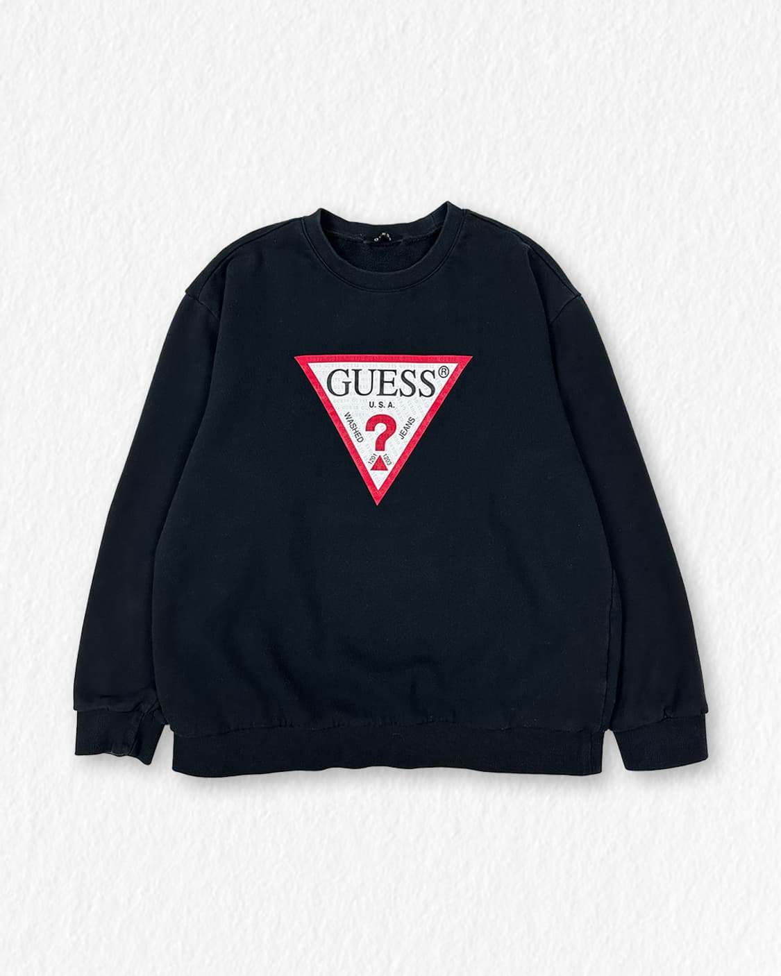 게스 맨투맨 블랙 상품이미지1