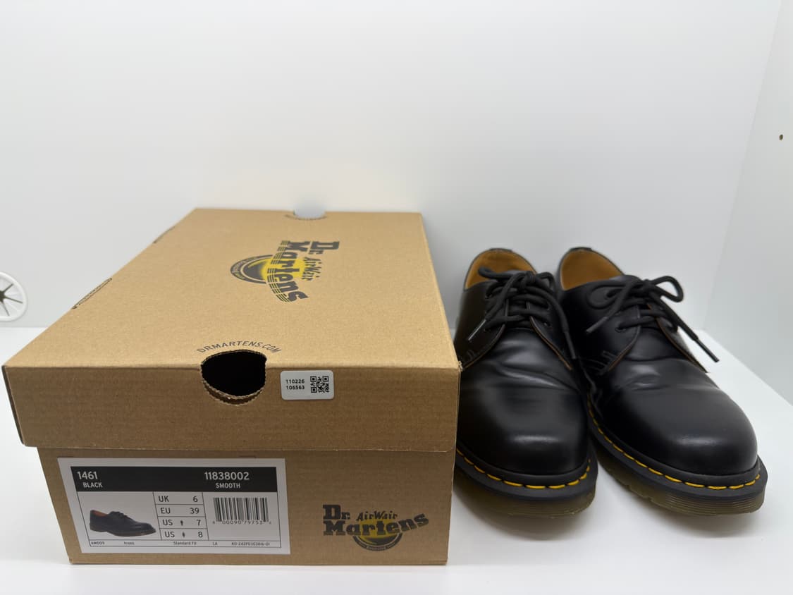 정품풀박슈케어완)닥터마틴 1461 스무스 250 UK6 더비슈즈 구두 상품이미지1