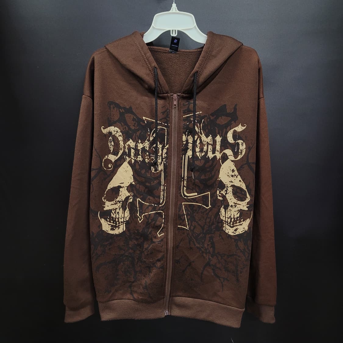 ROMWE 빈티지 스컬 후드집업  상품이미지7