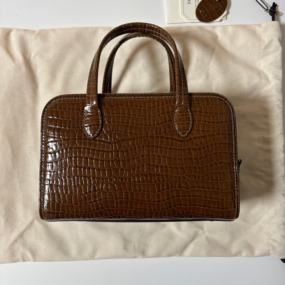 투티에 로케백 croco brown mini 상품이미지3