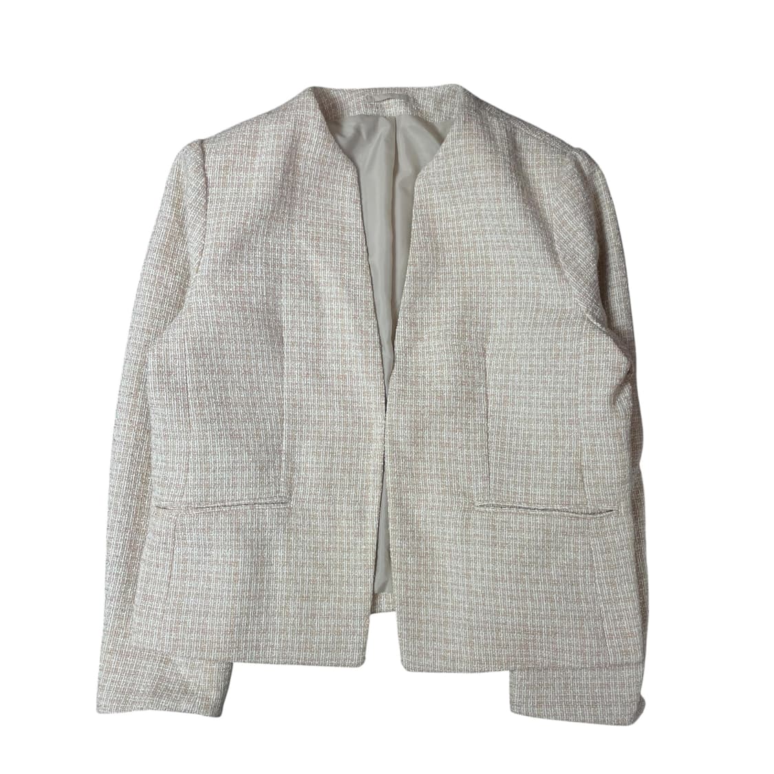 GU 베이비핑크 트위드 자켓 XL 상품이미지1