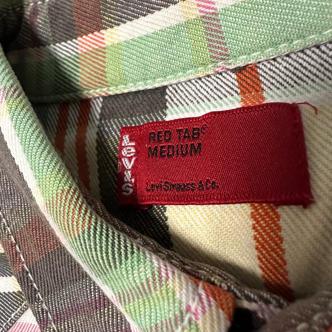 LEVI'S red tab western shirt check 상품이미지4