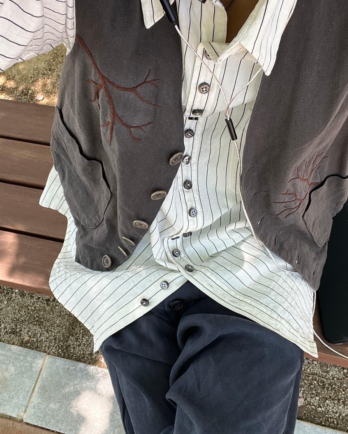 투빌더스하우스 린넨 코튼 베스트 상품이미지7