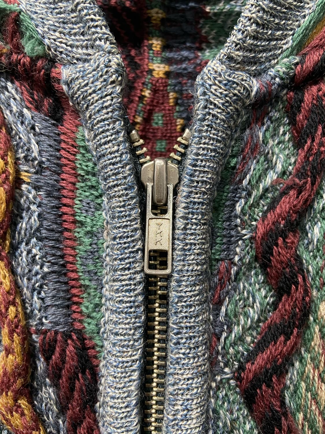 빈티지 케이블 니트집업 상품이미지4