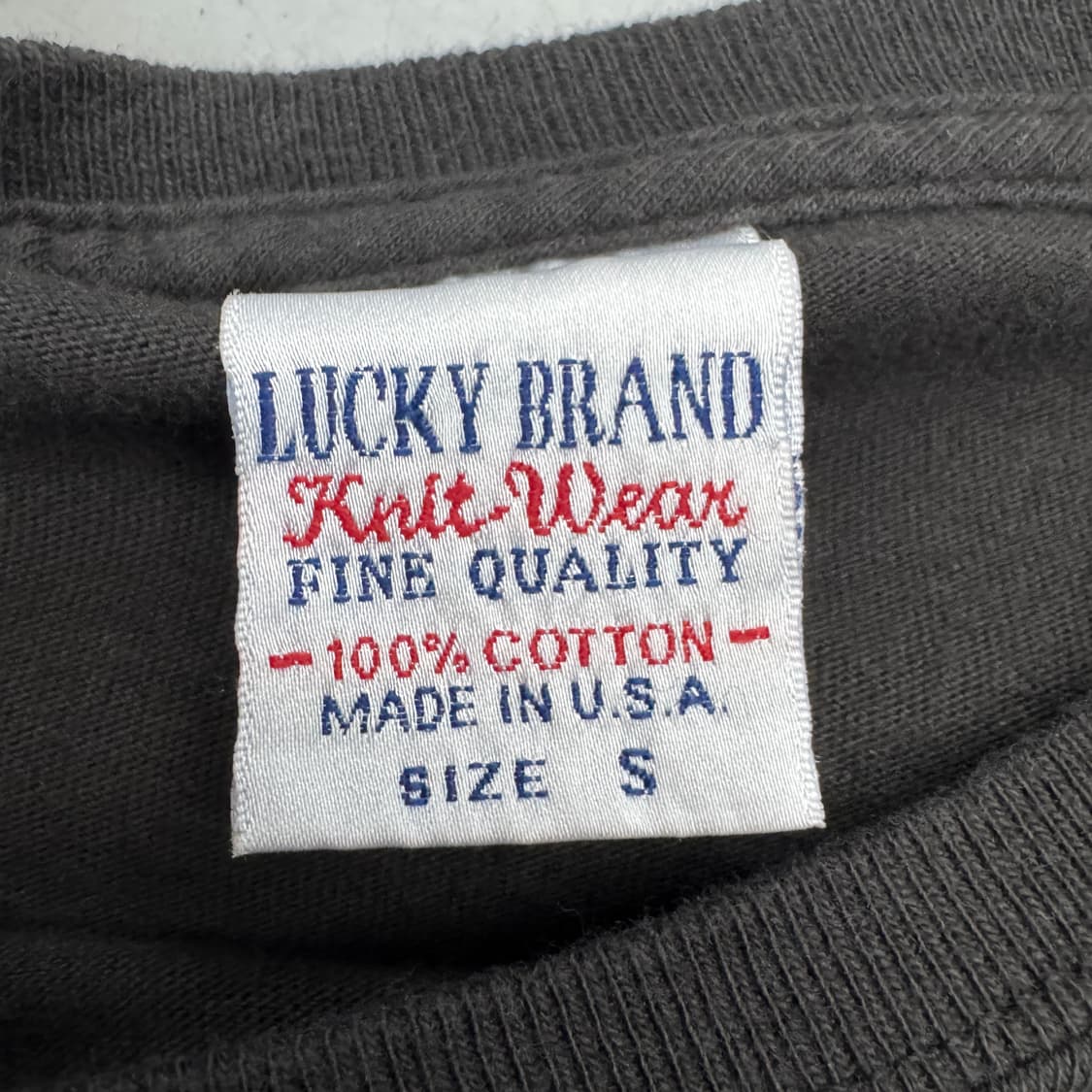 90s USA lucky brand 페이딩 데빌 악마 롱슬리브 상품이미지8