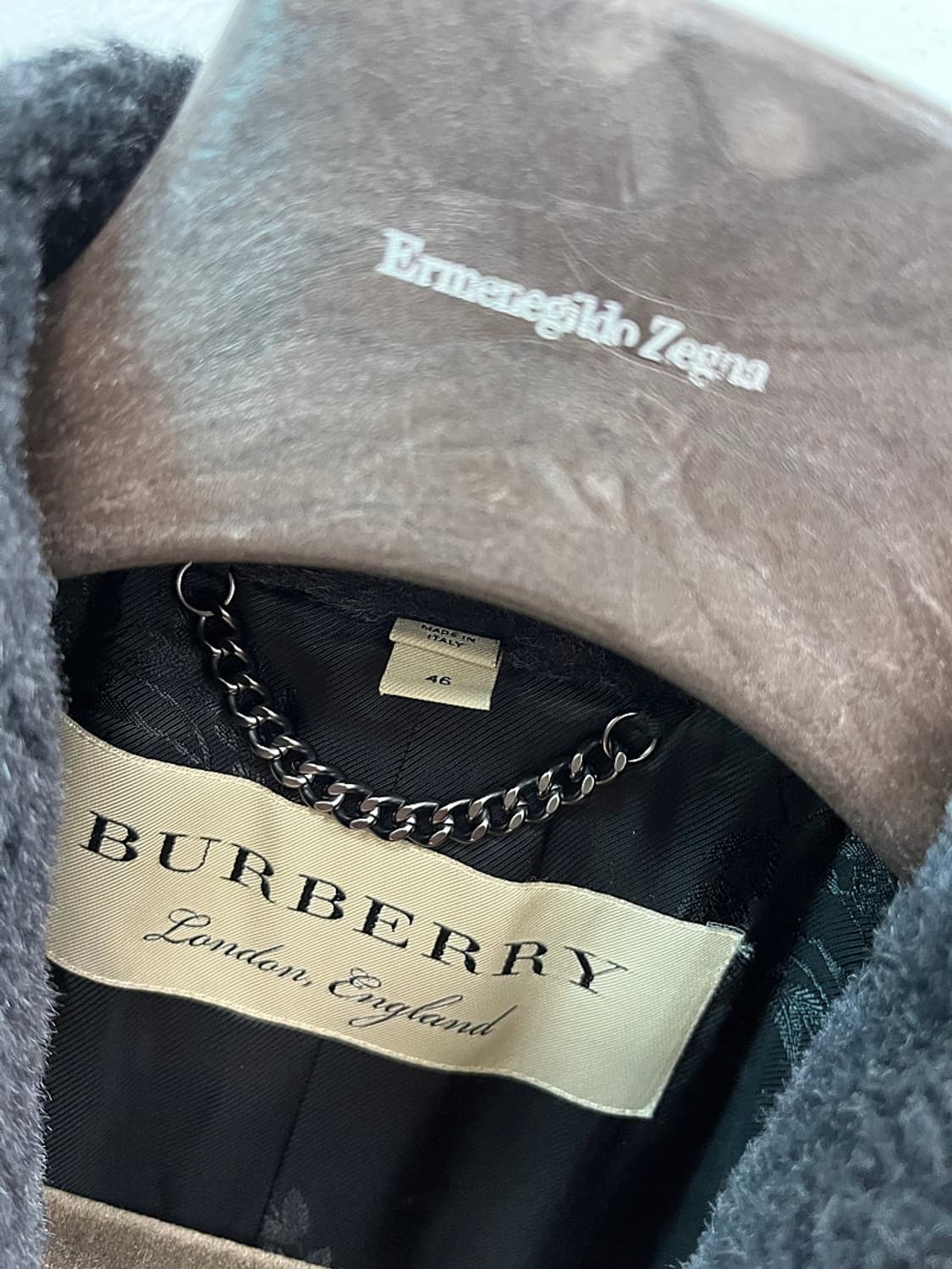 95-100) 버버리 알파카 테디베어 코트 상품이미지5