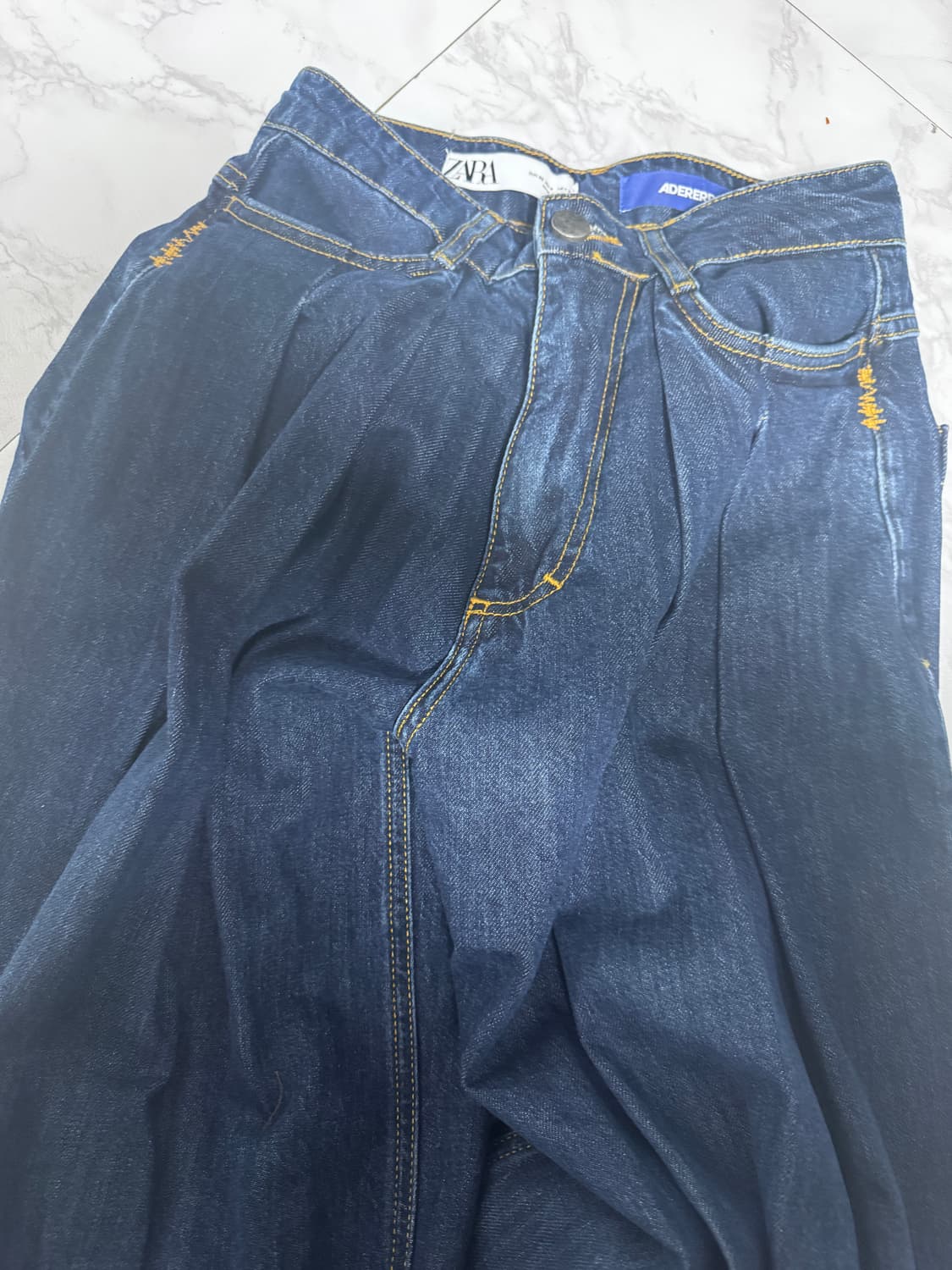 32 자라 아더에러 (자더에러) 와이드 레그진 데님 팬츠 팝니다 상품이미지1
