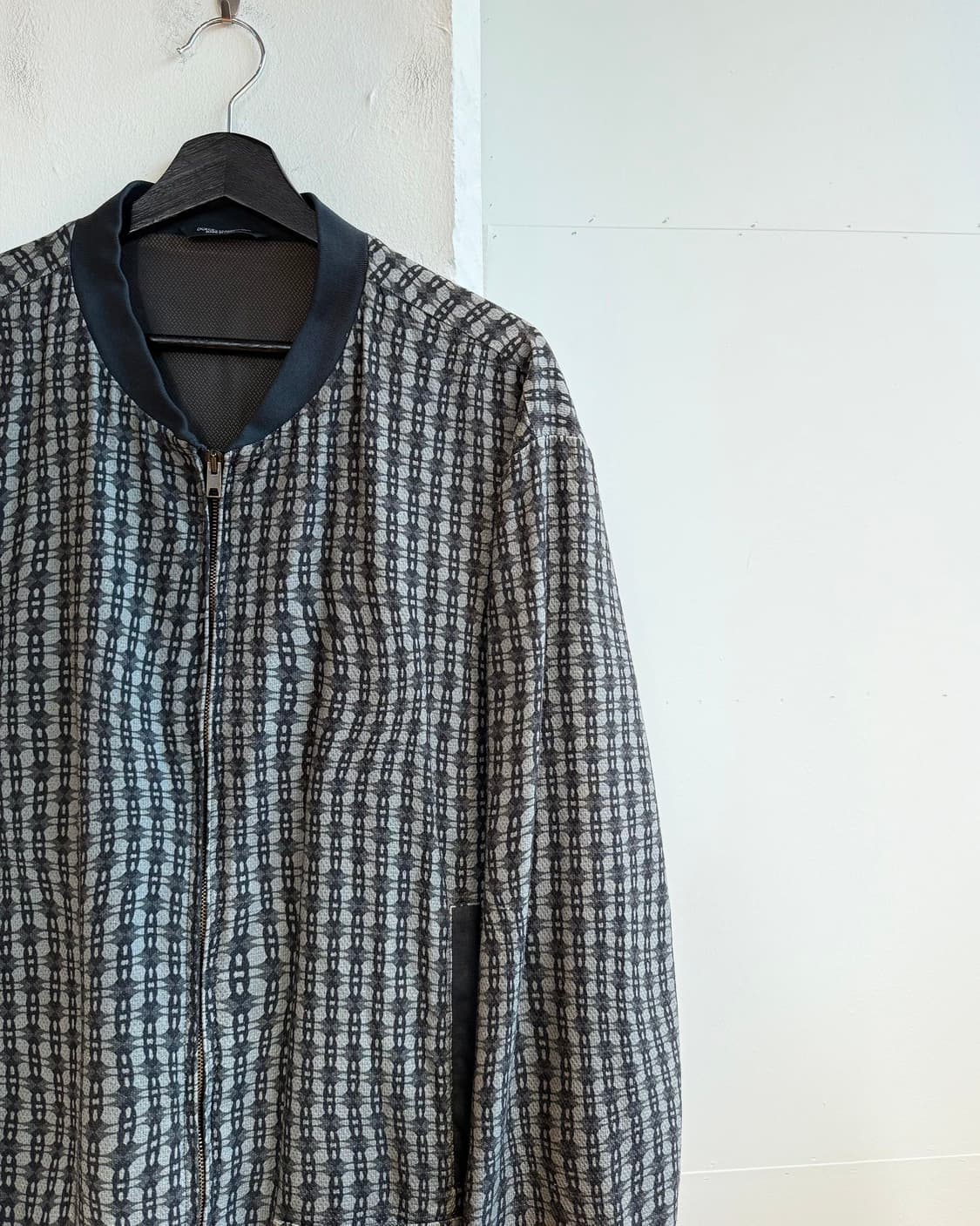 돌체앤가바나 차콜 패턴 레이온 봄버 자켓  상품이미지5