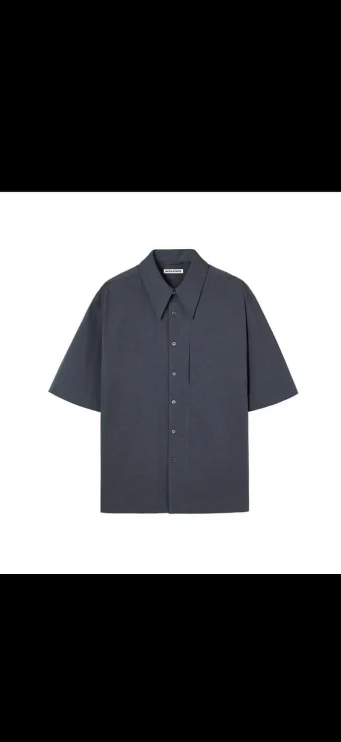 인사일런스 와이드 칼라 셔츠 MIDNIGHT BLUE S사이즈 상품이미지3