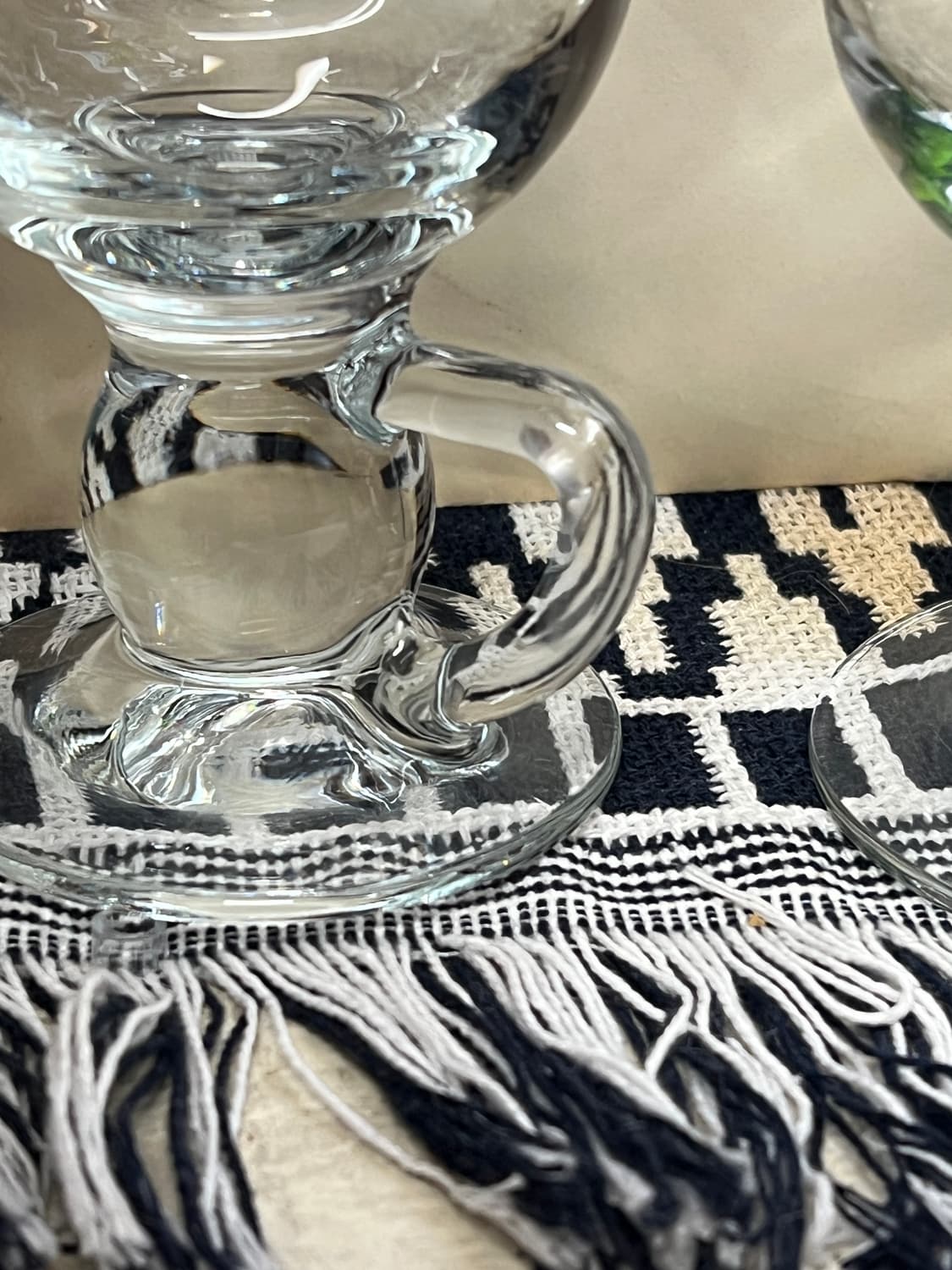 VTG 80s Irish Coffee Glas Classic Handle 상품이미지6