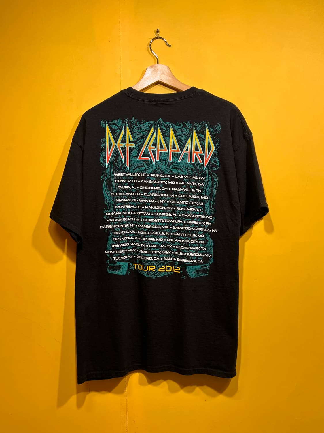 데프 레퍼드 Def Leppard 2012 투어 밴드 티셔츠 상품이미지9