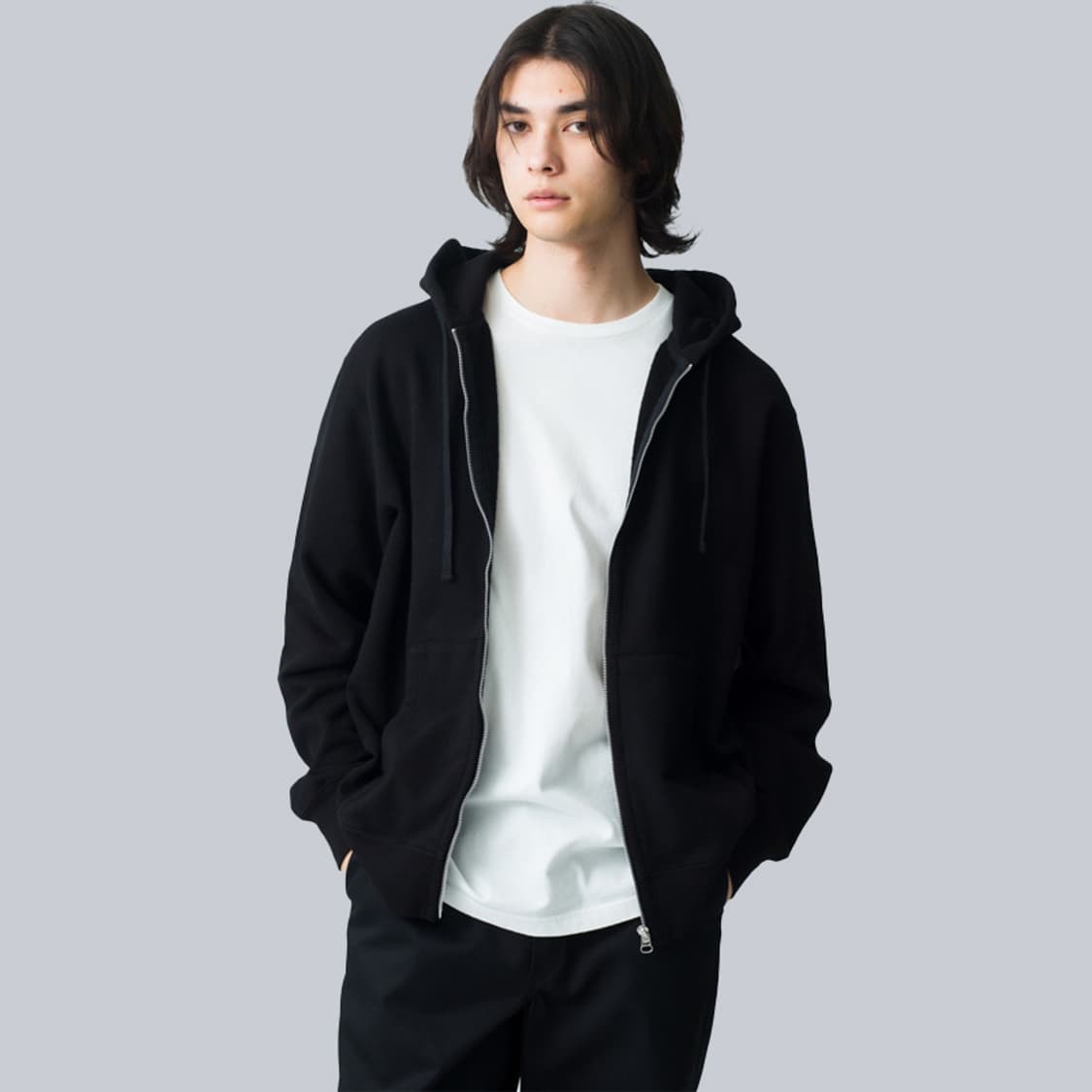 겨울 무지 기모 후드집업 후드티 후드티셔츠 상품이미지2