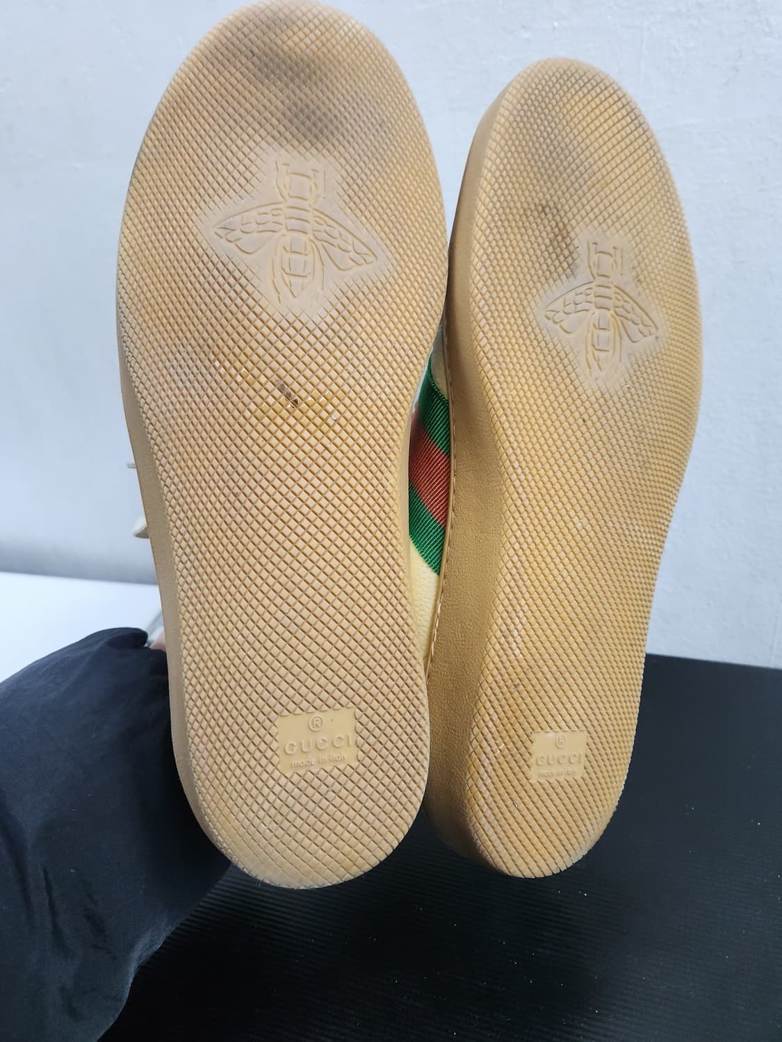 구찌 G74 웹로우탑 스니커즈 8(270) 오트밀 상품이미지5