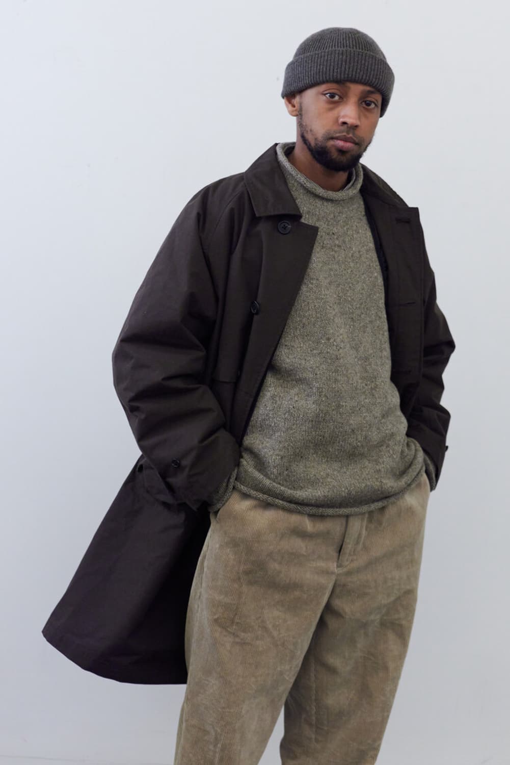 XL) 엔즈앤드민즈 ends and means / 롤넥 니트 / 그레이 상품이미지4