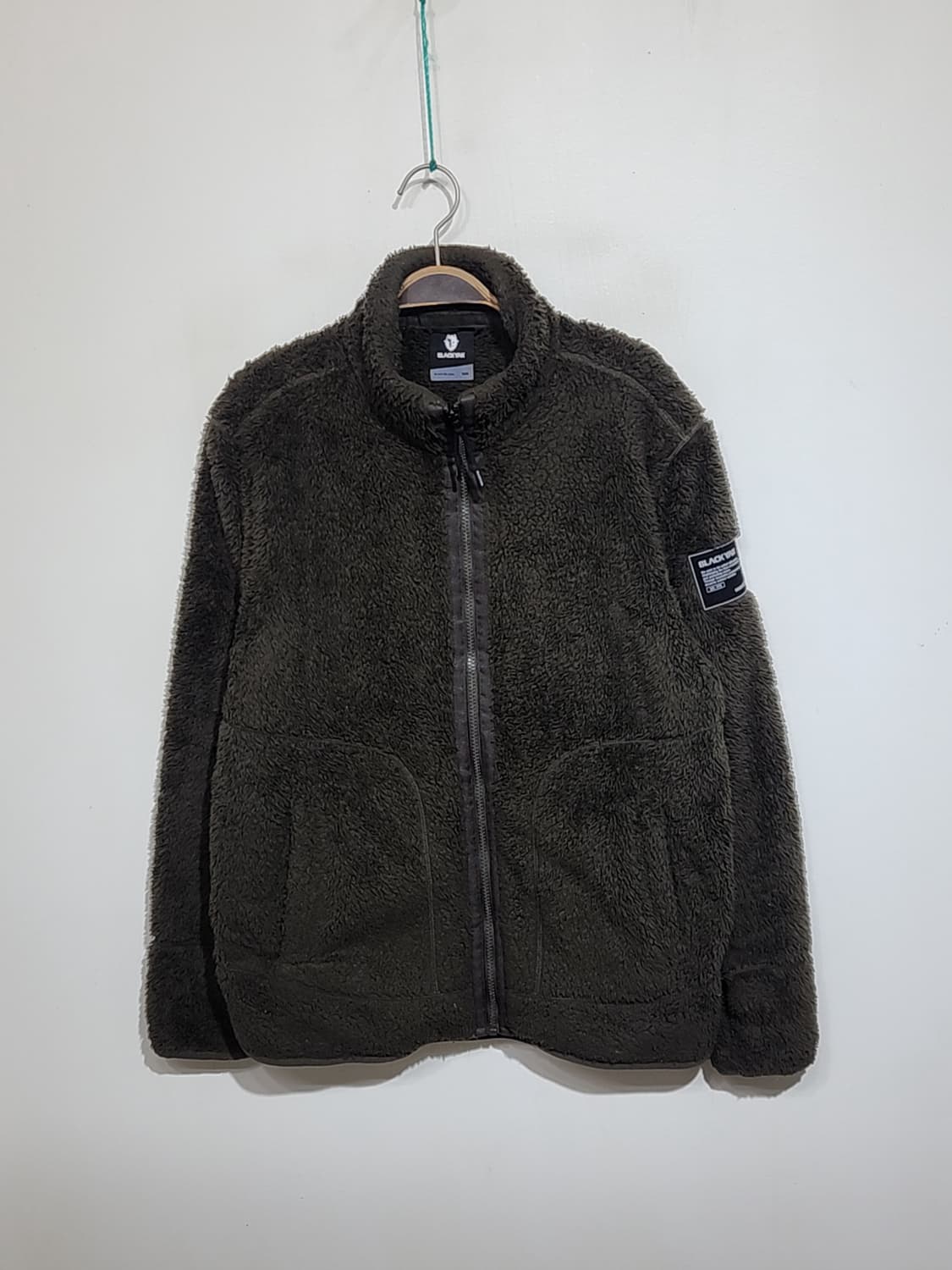 (100) 블랙야크 플리스 점퍼 진카키 뽀글이 후리스 자켓  상품이미지1