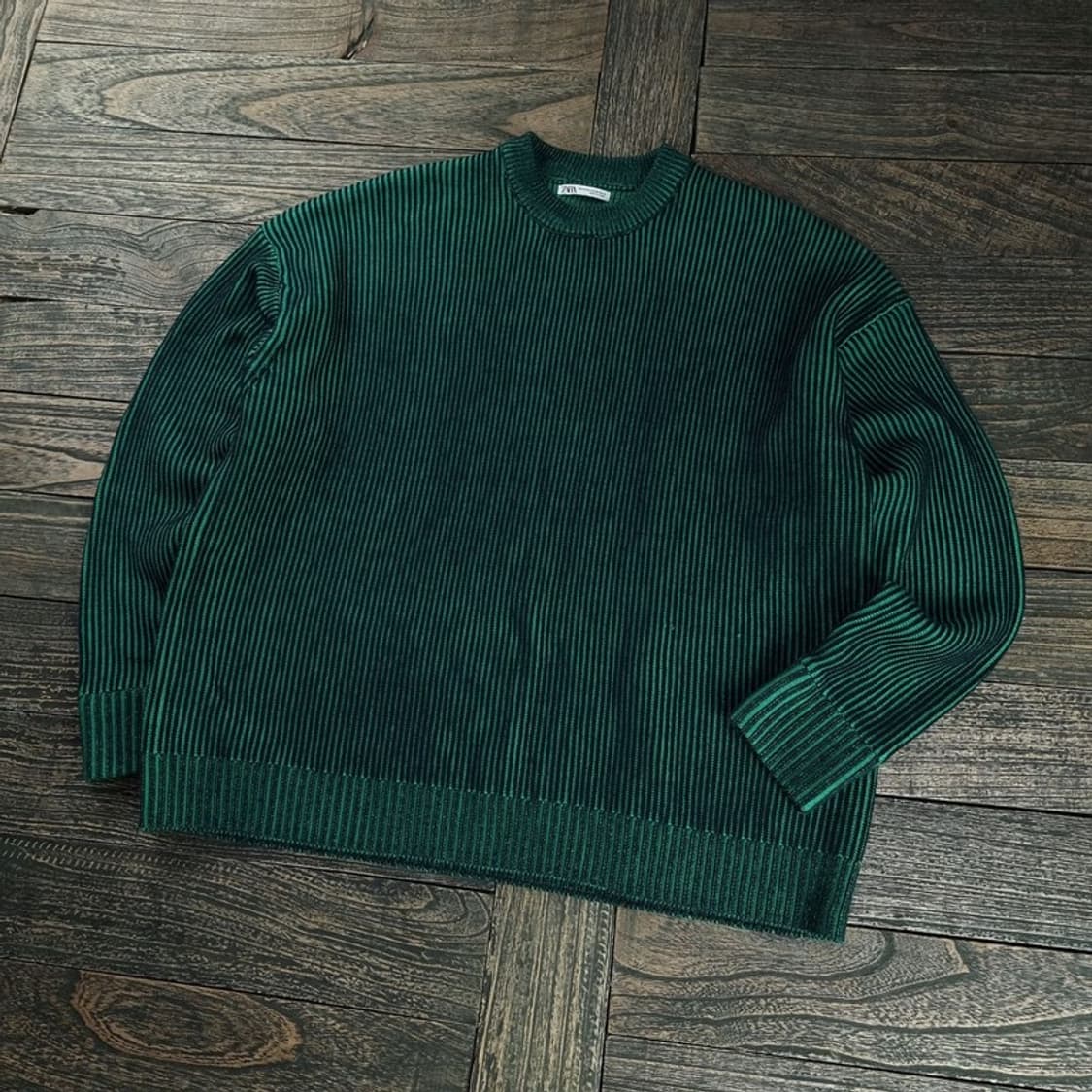 [자라] 워시드 오버핏 크루넥 니트 M18637 상품이미지1