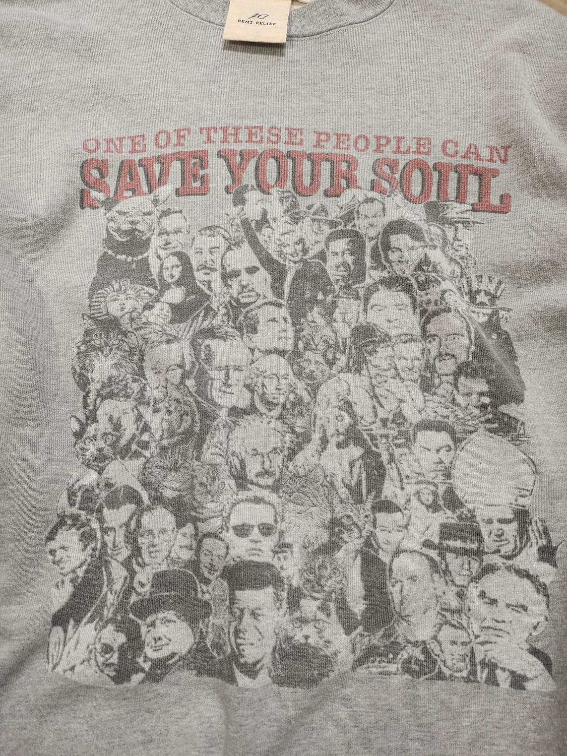 [M] 레미 릴리프 더블 SP 스웨트셔츠 그레이 상품이미지4