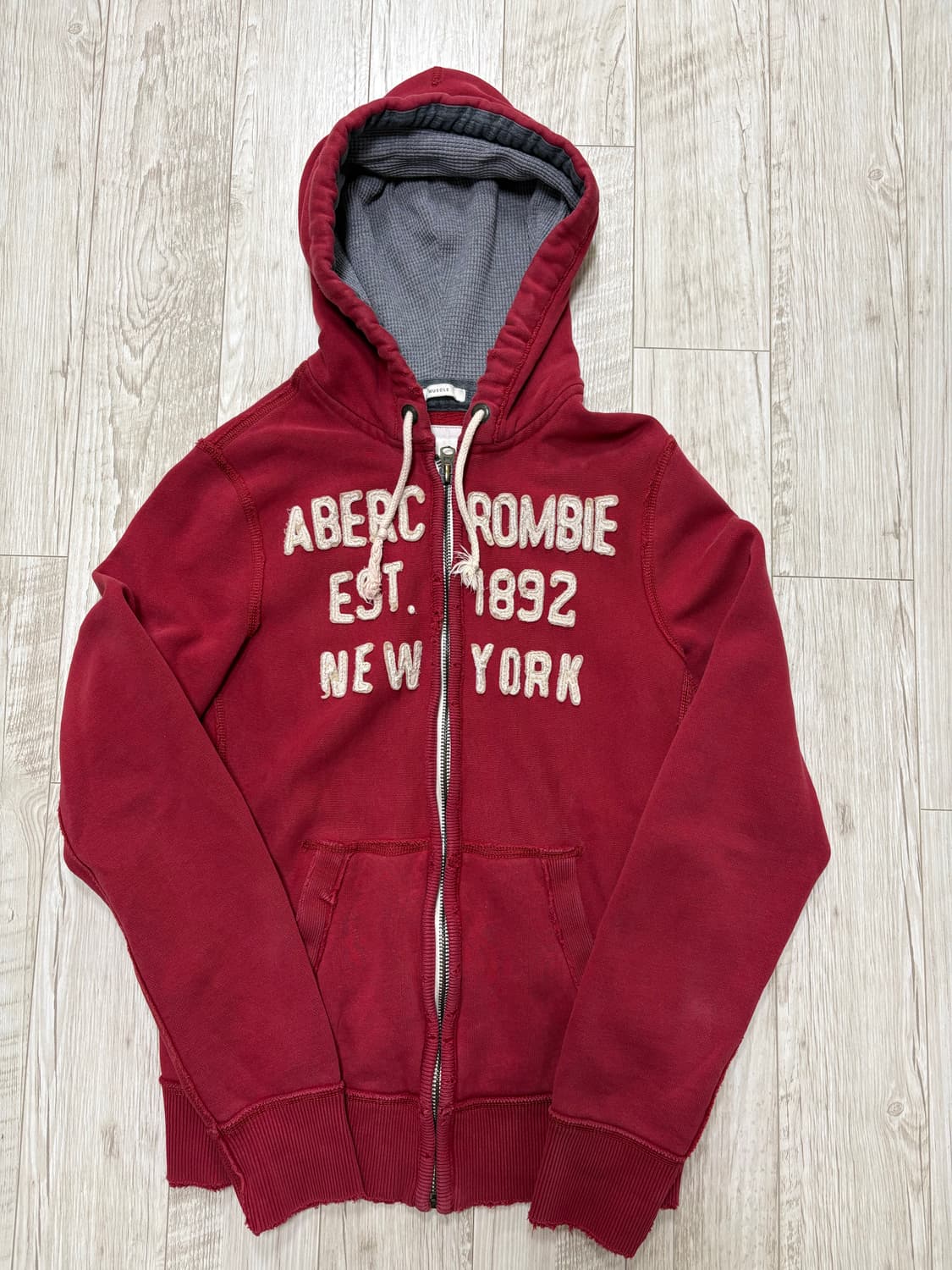 아베크롬비 후드집업 양홍원 레드 m 상품이미지1