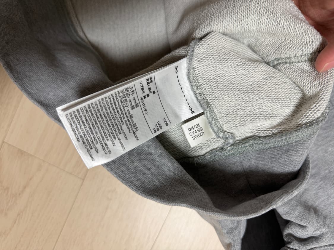 Y-3 후드 티셔츠 그레이 한국 XL사이즈 상품이미지4