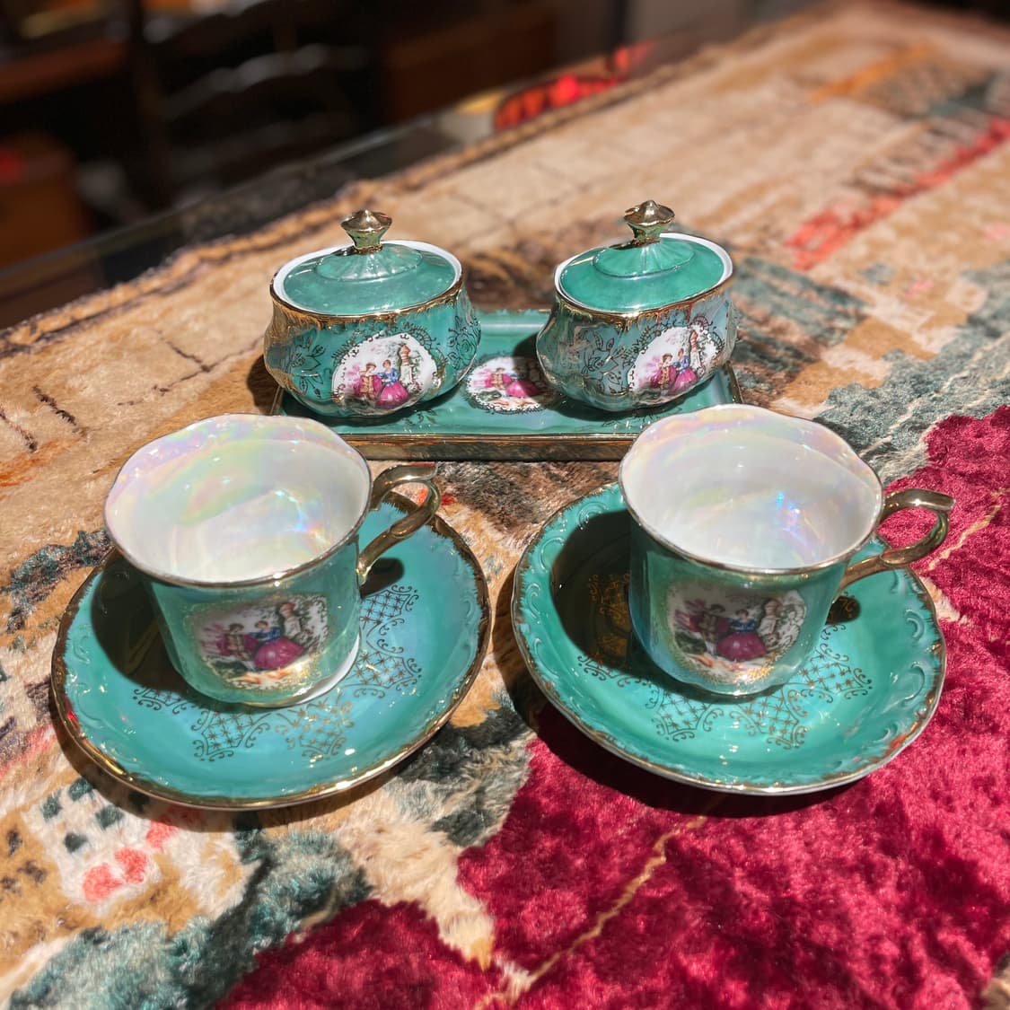 일본 시바타차이나 잔 세트 상품이미지2