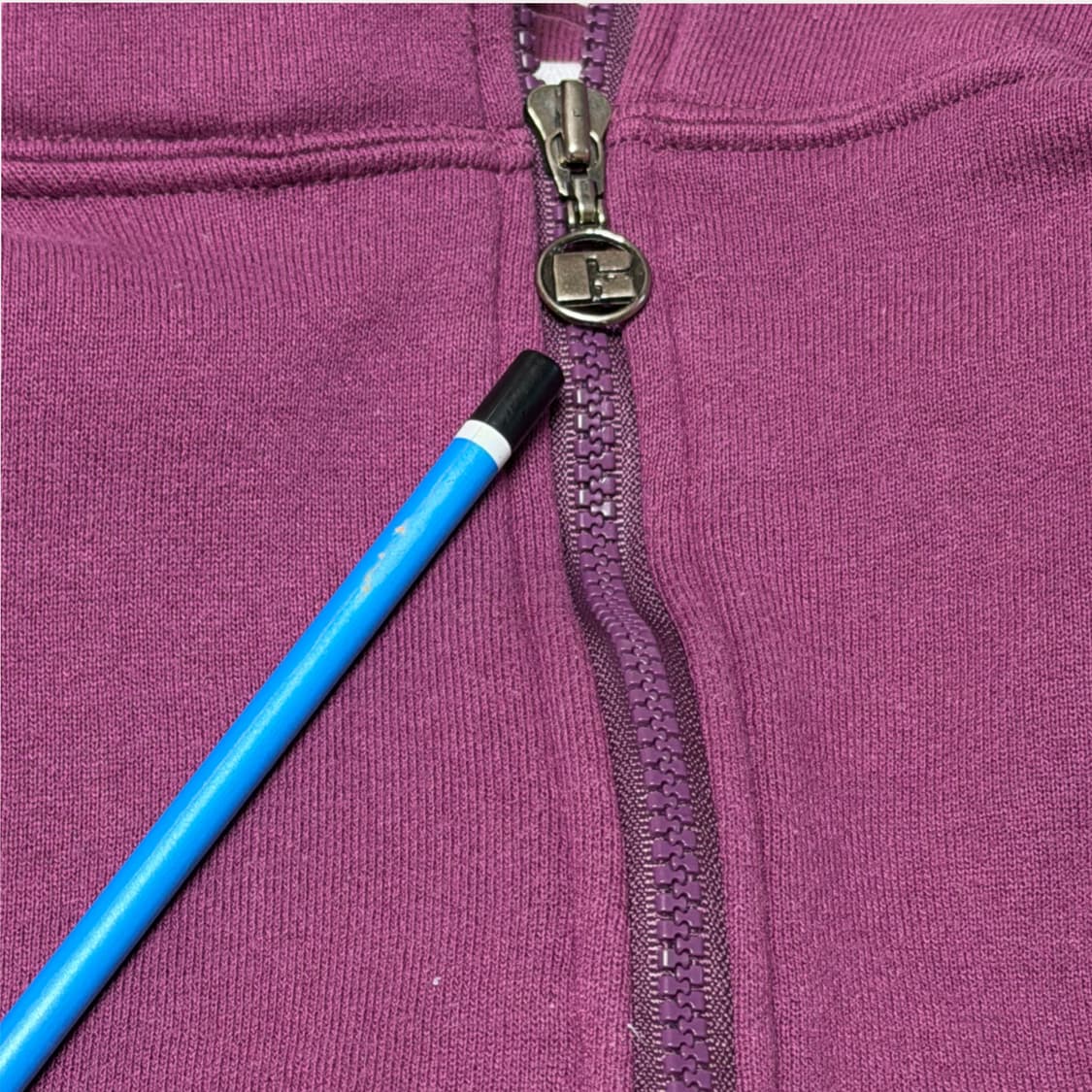 90s Russell sweat half zipup purple L 상품이미지3