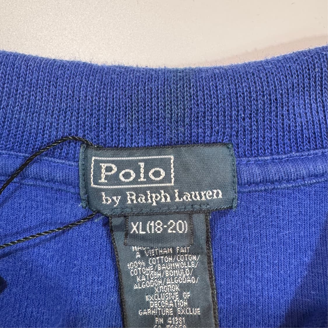 폴로 랄프로렌 하프집업 니트 블루 상품이미지3