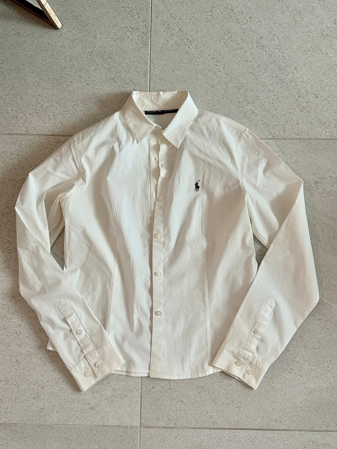 폴로 보라 포니 아이보리 셔츠 상품이미지2